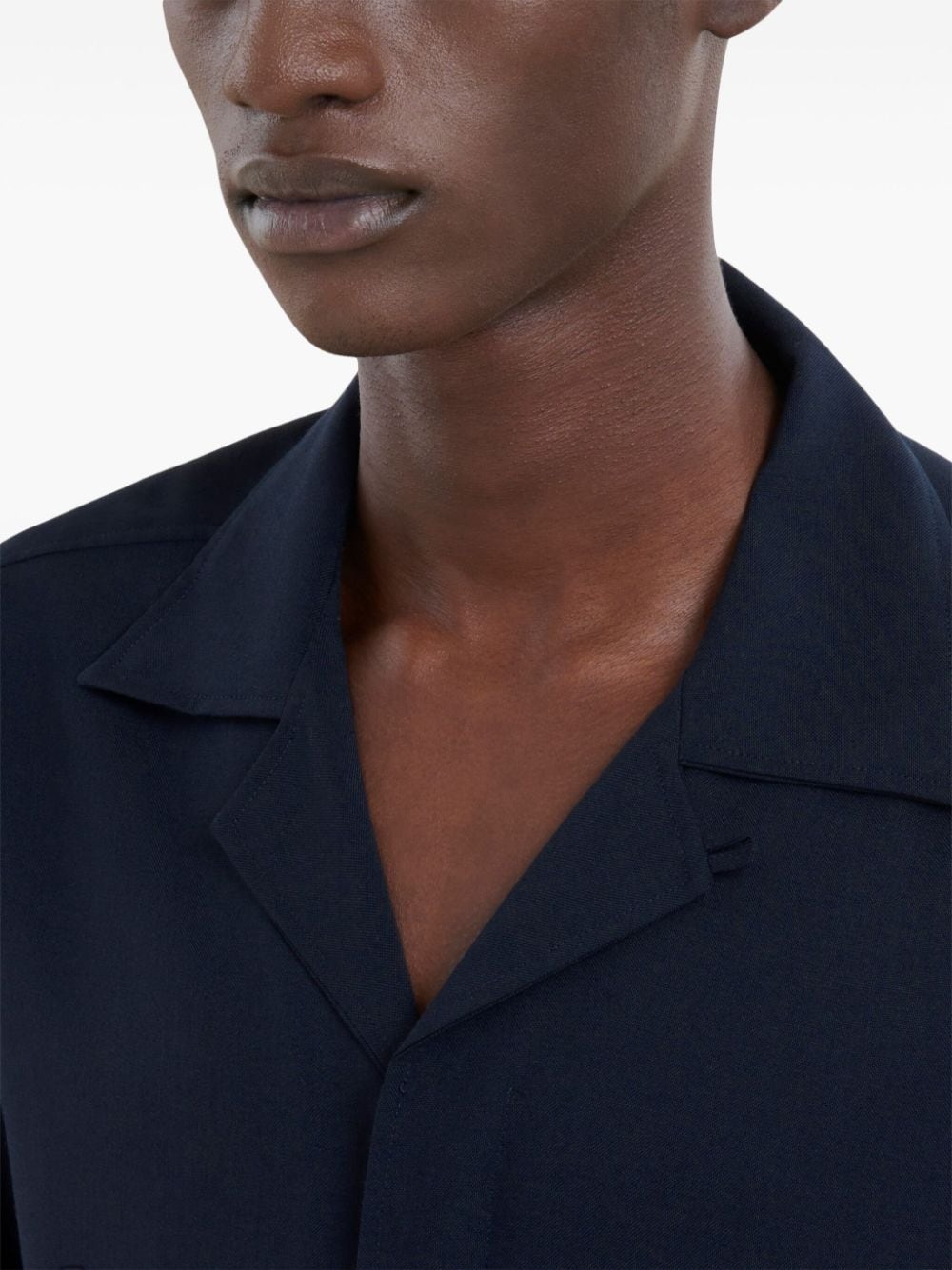 logo embroidered shirt - 5