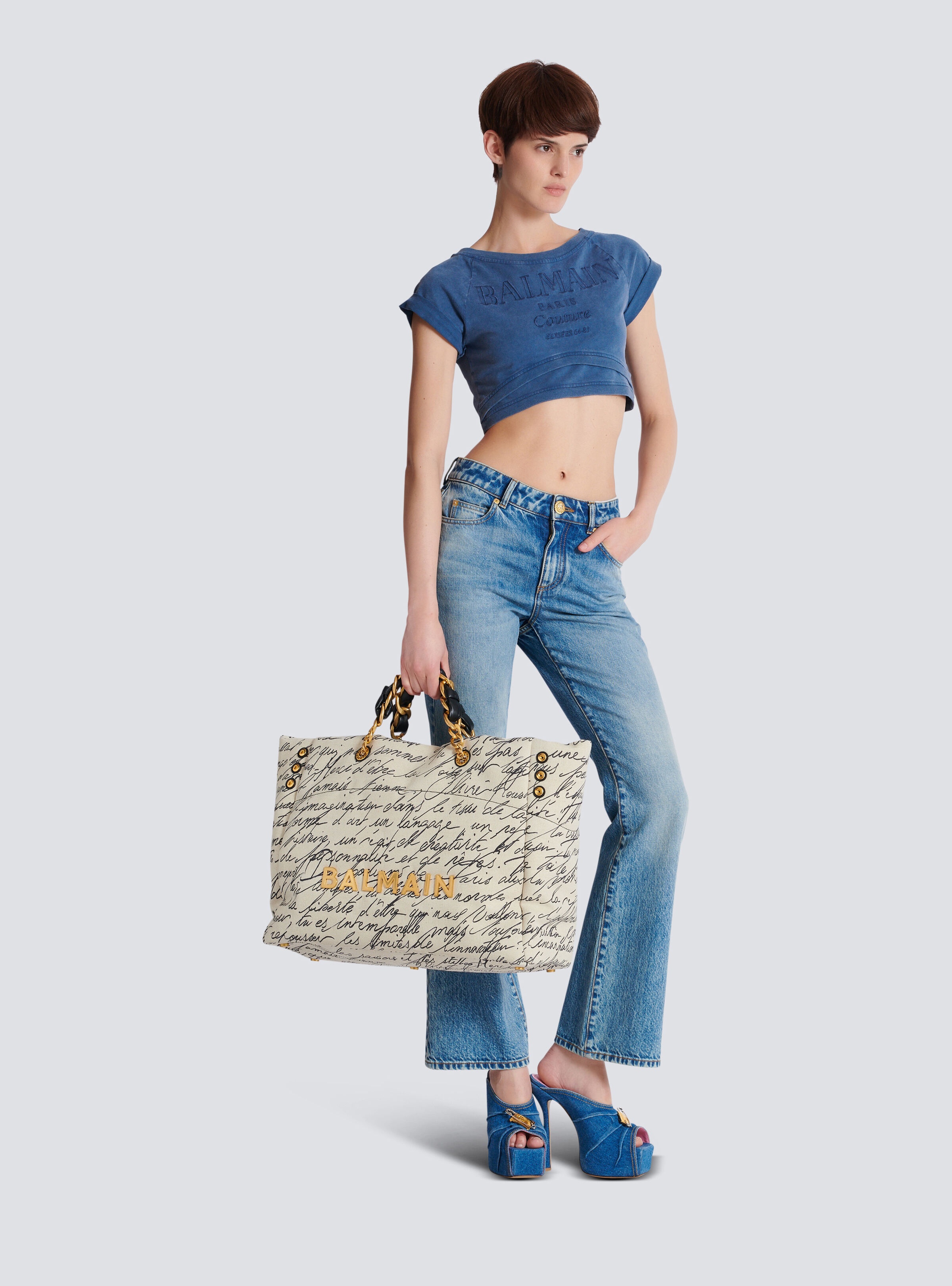1945 Soft XXL tote bag in printed canvas - 2
