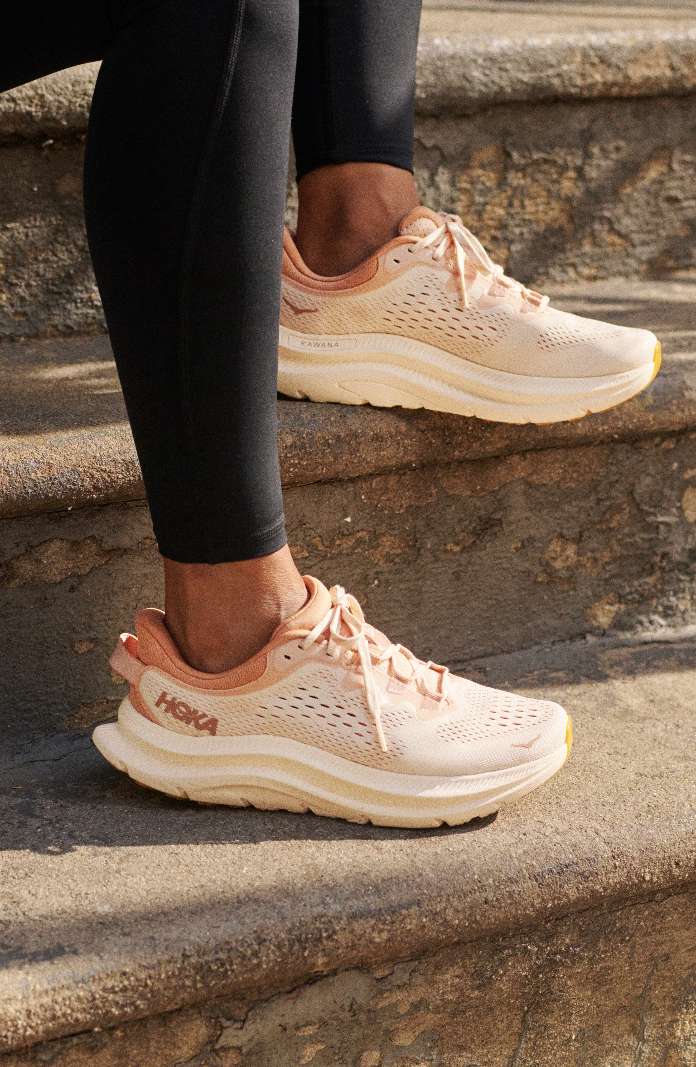HOKA Kawana 2 Running Shoe in Vanilla /Sandstone at Nordstrom - 2