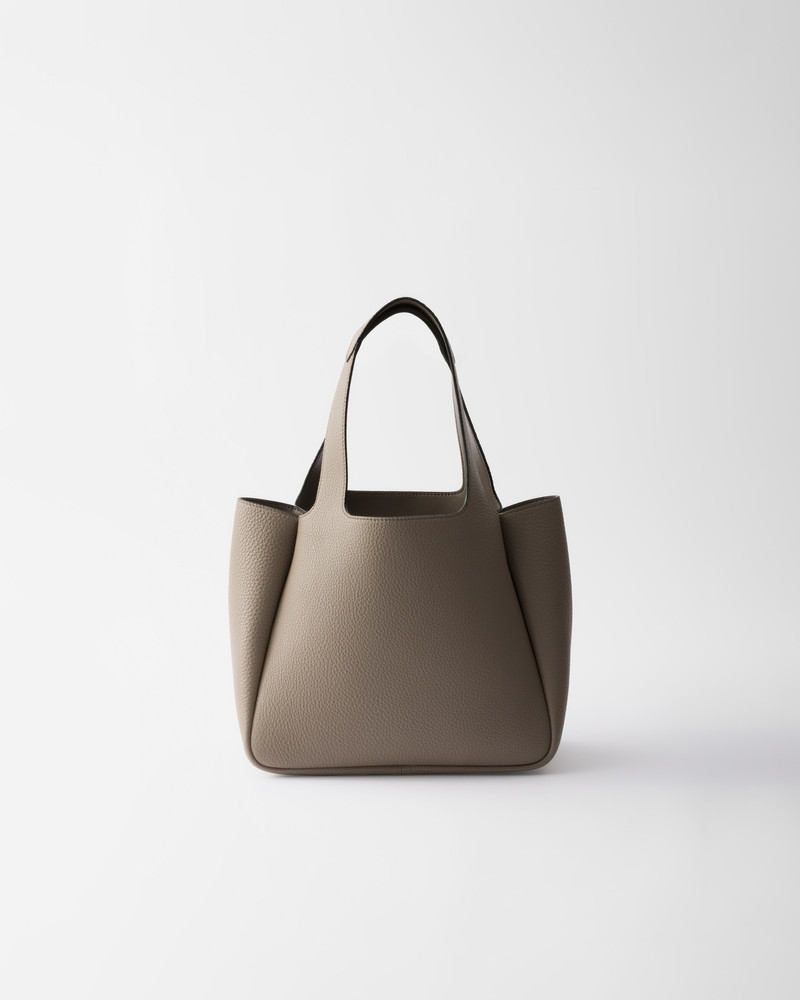 Small leather tote bag 3