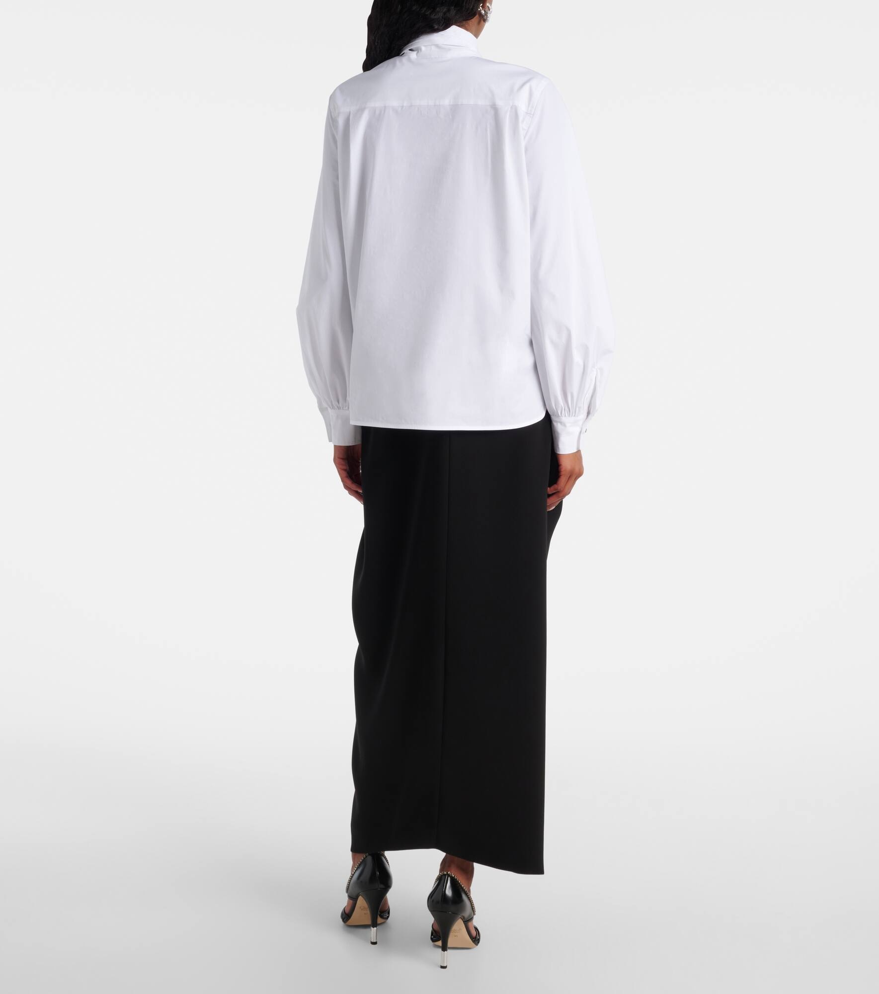 Bosforo cotton-blend poplin blouse - 3