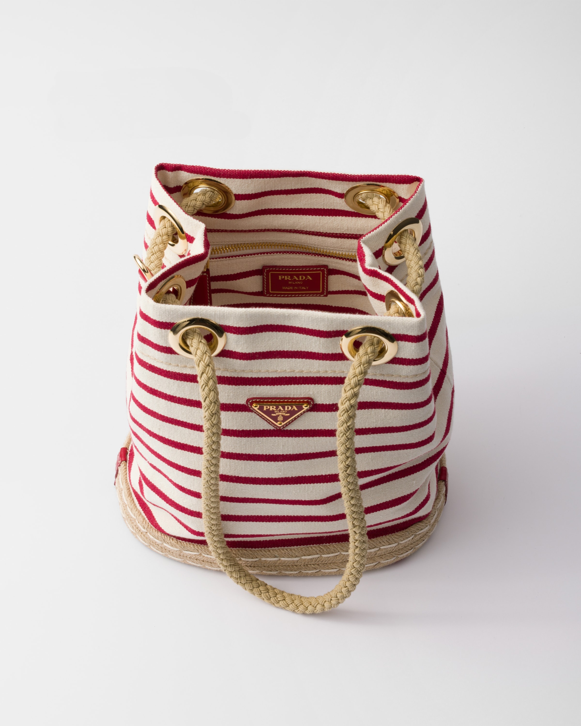 Small fabric bucket bag - 5