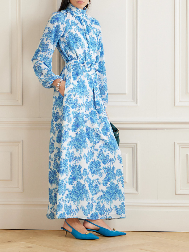EMILIA WICKSTEAD Elanda Belted Floral-print Crepe Maxi Dress outlook