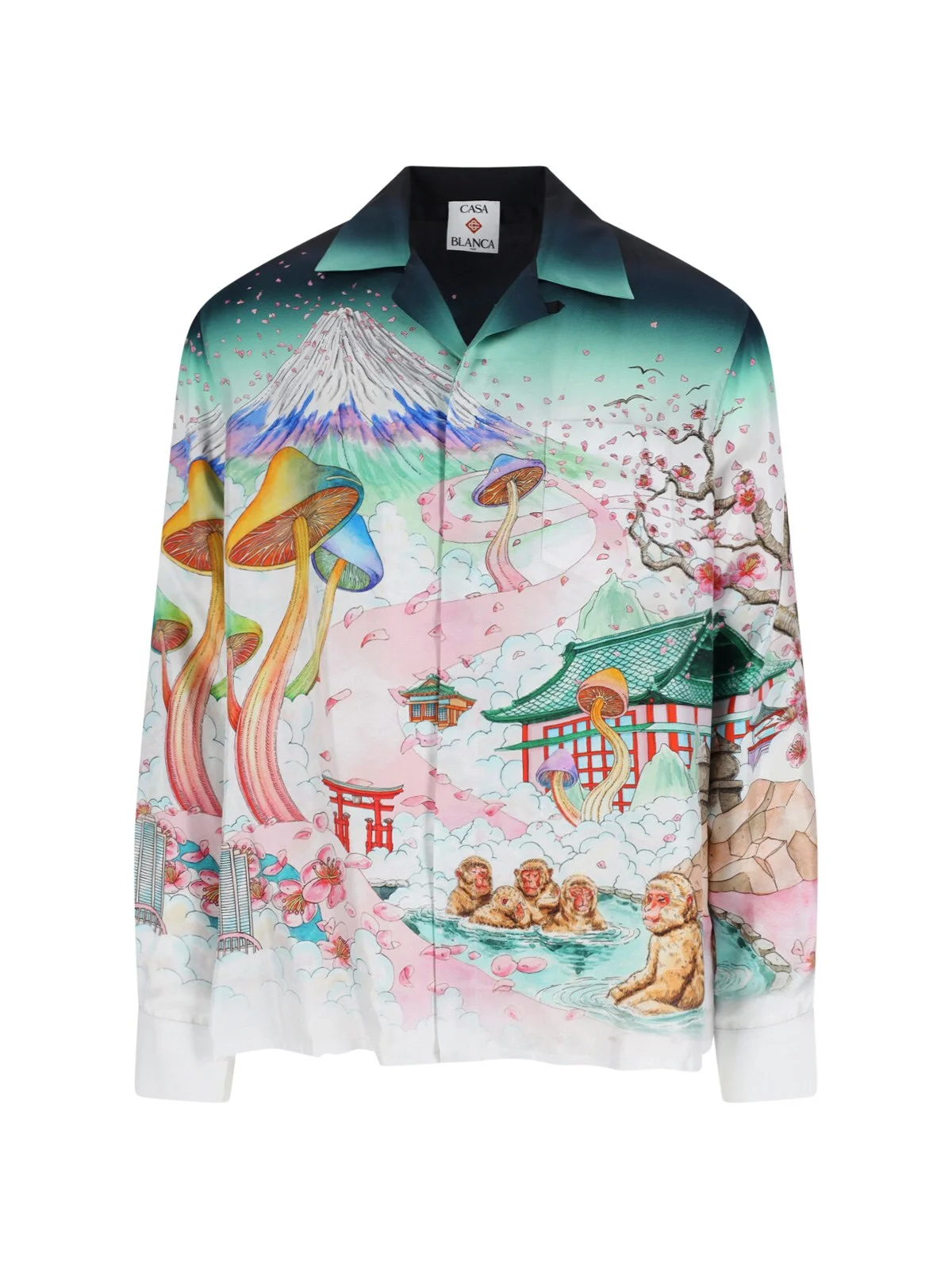 'FLOWERS' SILK SHIRT - 1