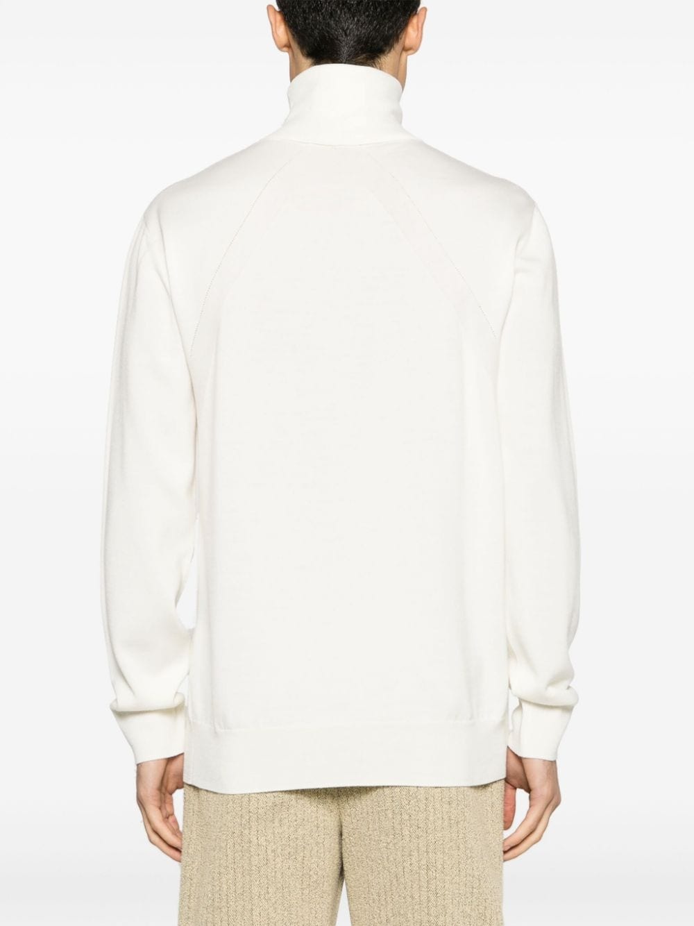 roll-neck wool jumper - 4