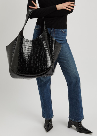 COPERNI XL Swipe crocodile-effect leather bucket bag outlook