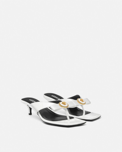 VERSACE Gianni Ribbon Low Patent Mules outlook