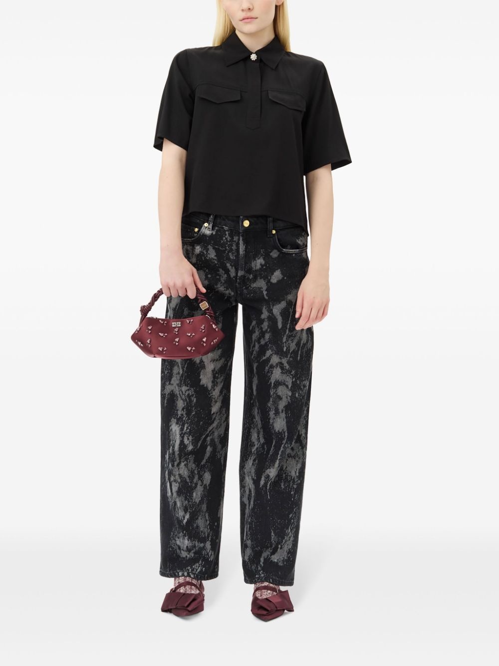 twill blouse - 2