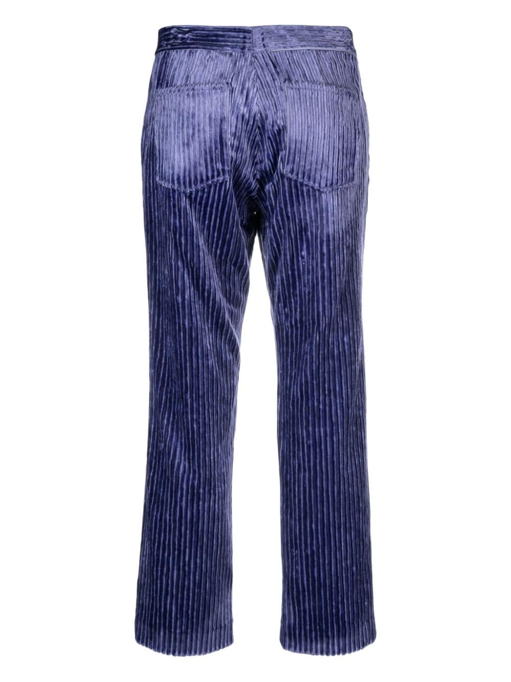 mid-rise corduroy cropped trousers - 2