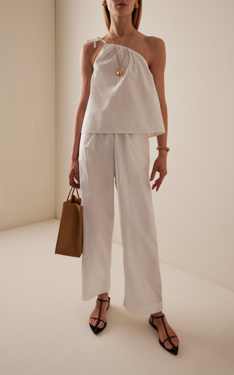 DEIJI STUDIOS Ease Cotton Pants white outlook