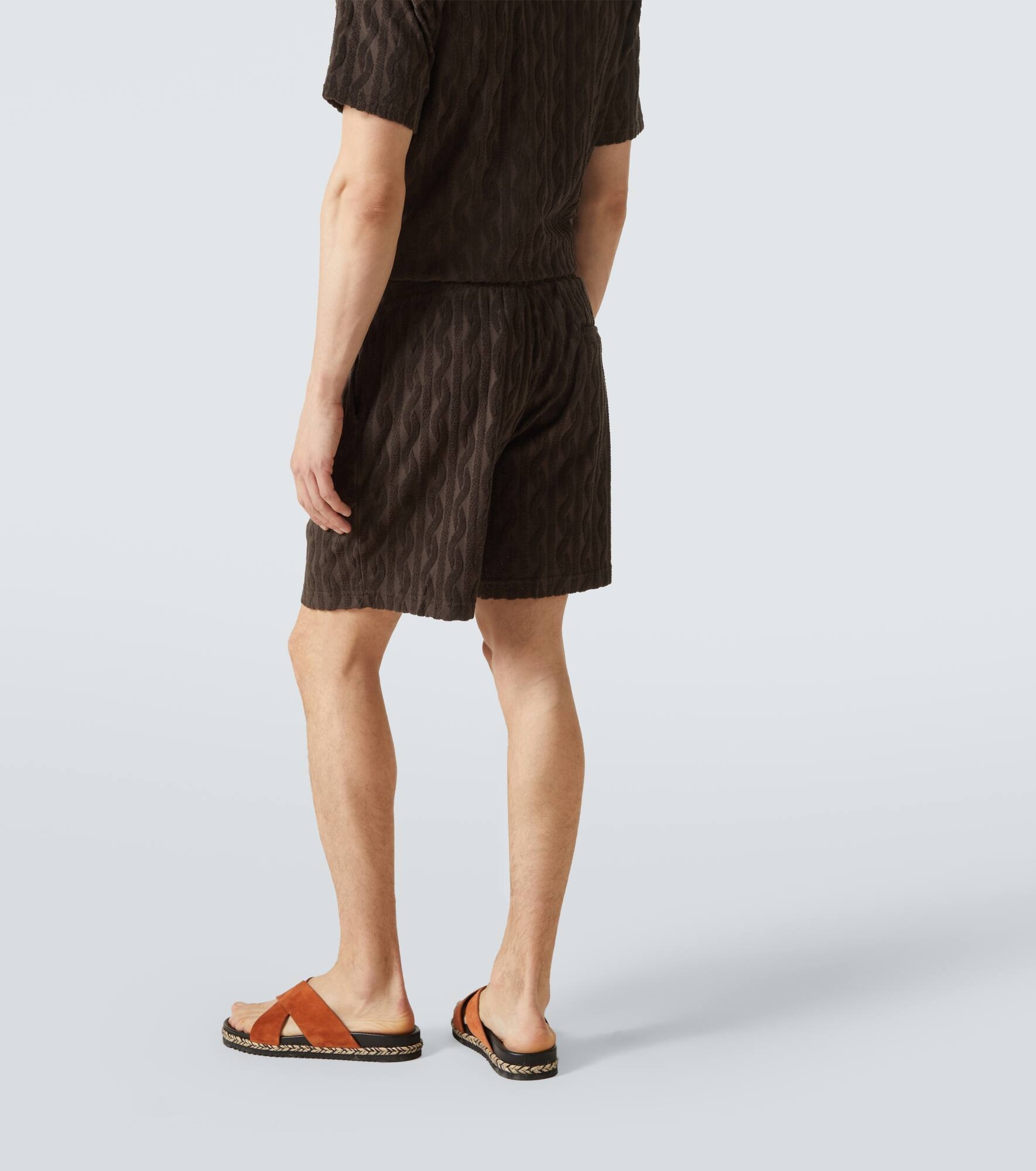 Augusto cotton jacquard shorts - 4