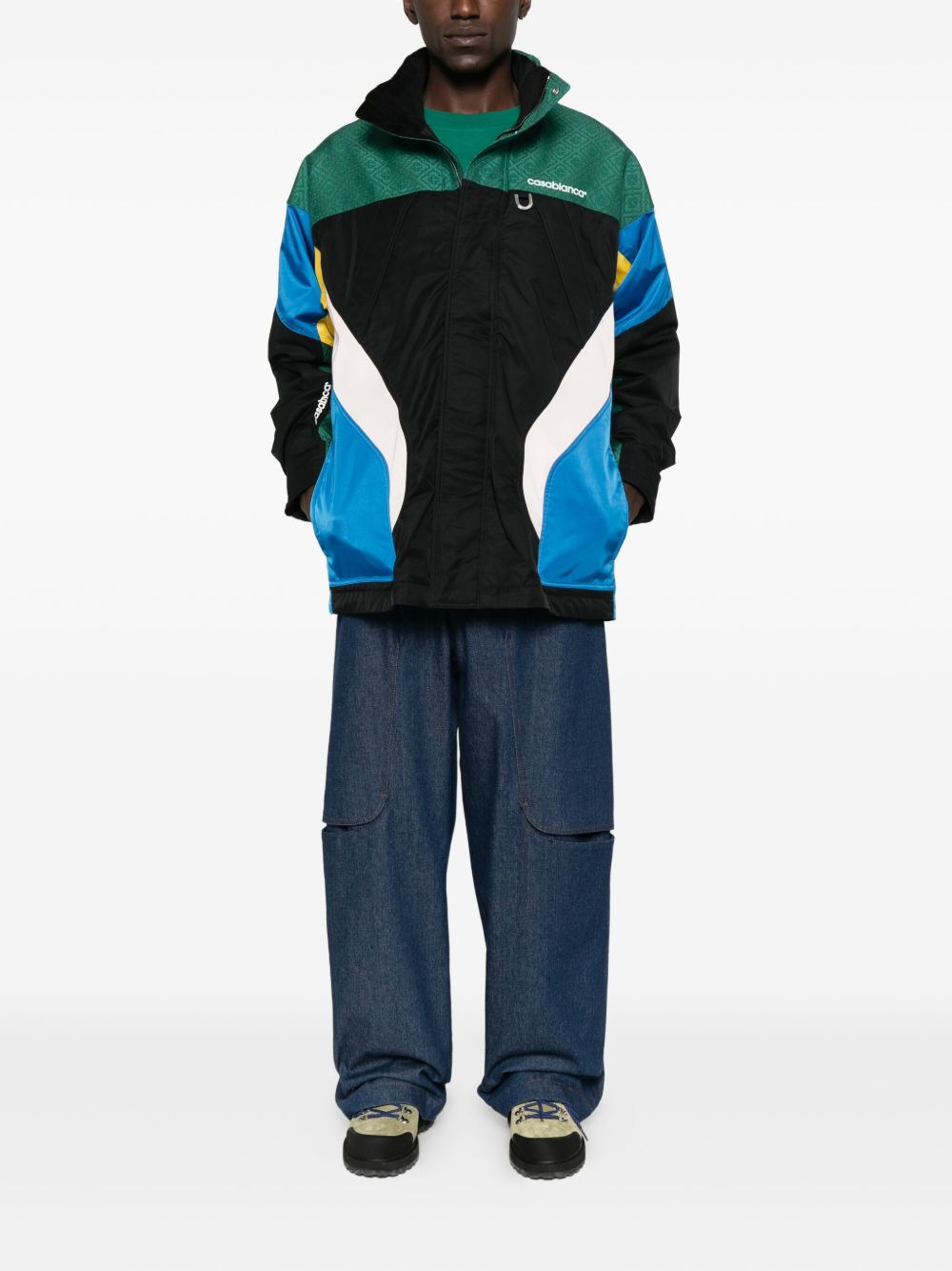geometric-panel jacket - 2
