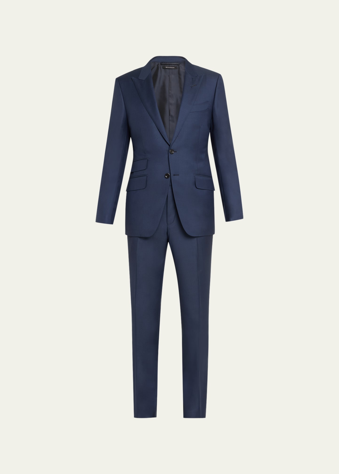 Men's Modern Fit Sharkskin Suit - 1