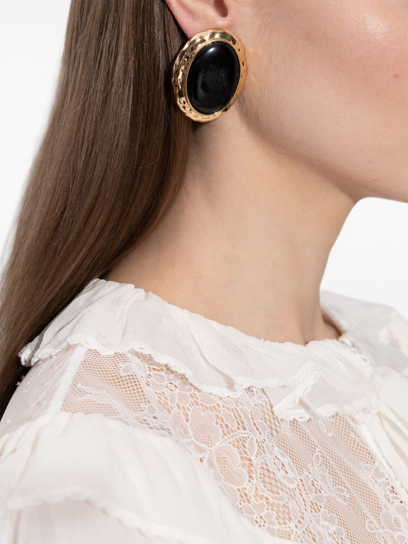 self-portrait stone-inlay earrings outlook