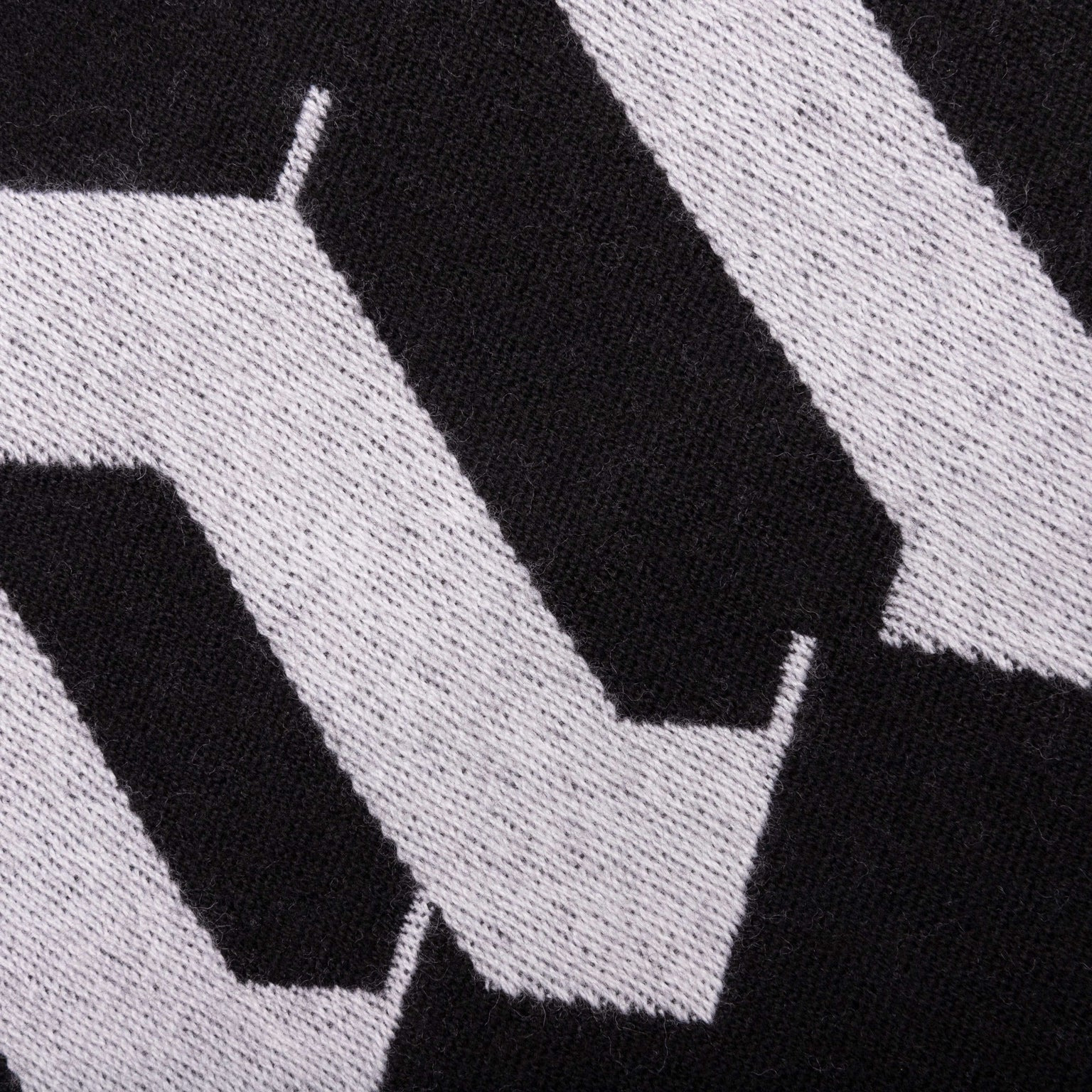PALM ANGELS ICONIC LOGO SCARF - BLACK/WHITE - 5
