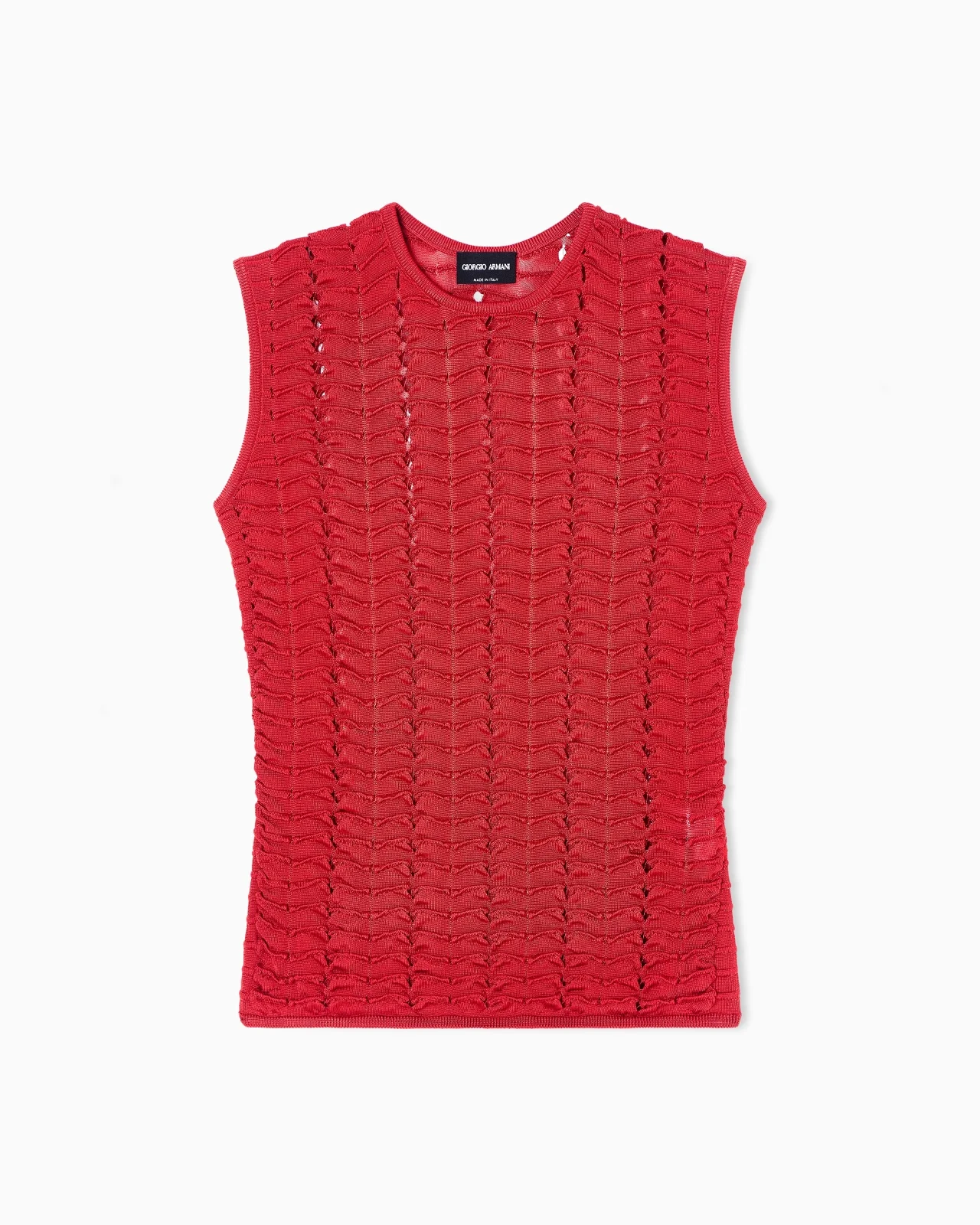 VISCOSE TOP WITH A RUFFLE MOTIF - 1