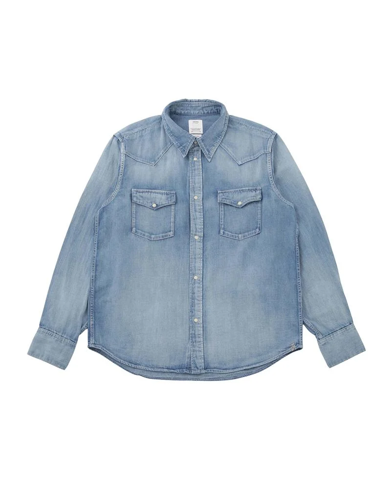 SOCIAL SCULPTURE SHIRT DMGD LT.INDIGO - 1