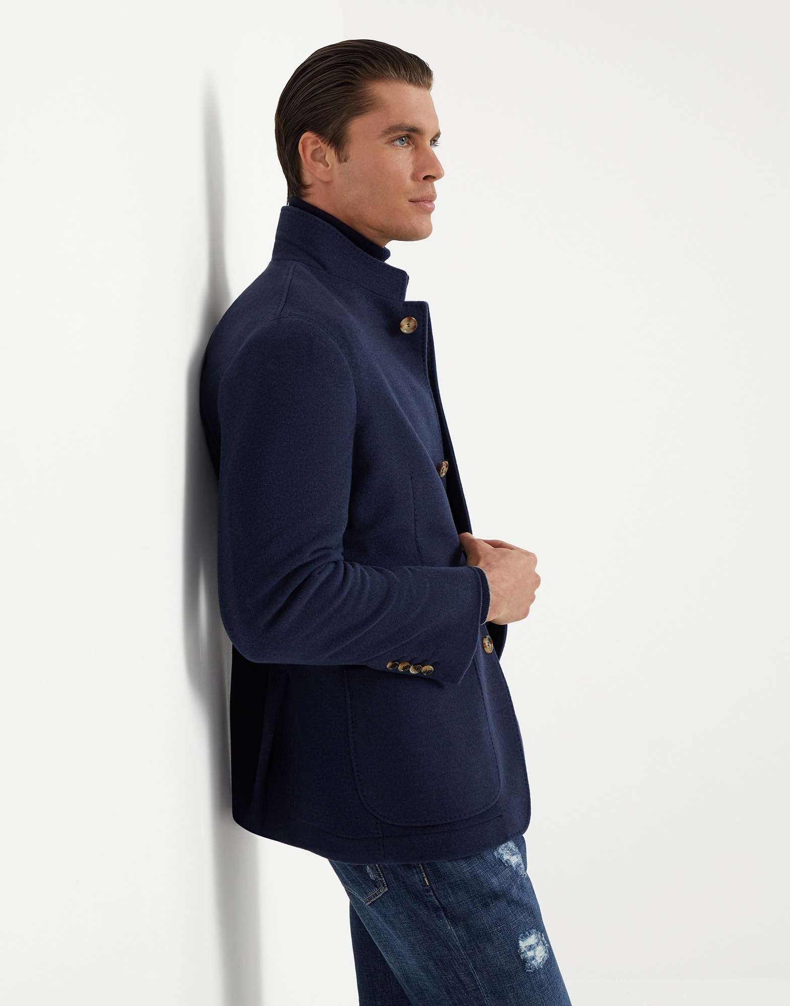 Water-resistant lightweight cashmere jacket-style outerwear - 4