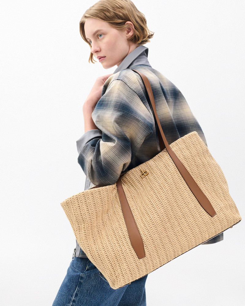 rag & bone Chelsea Straw Tote outlook