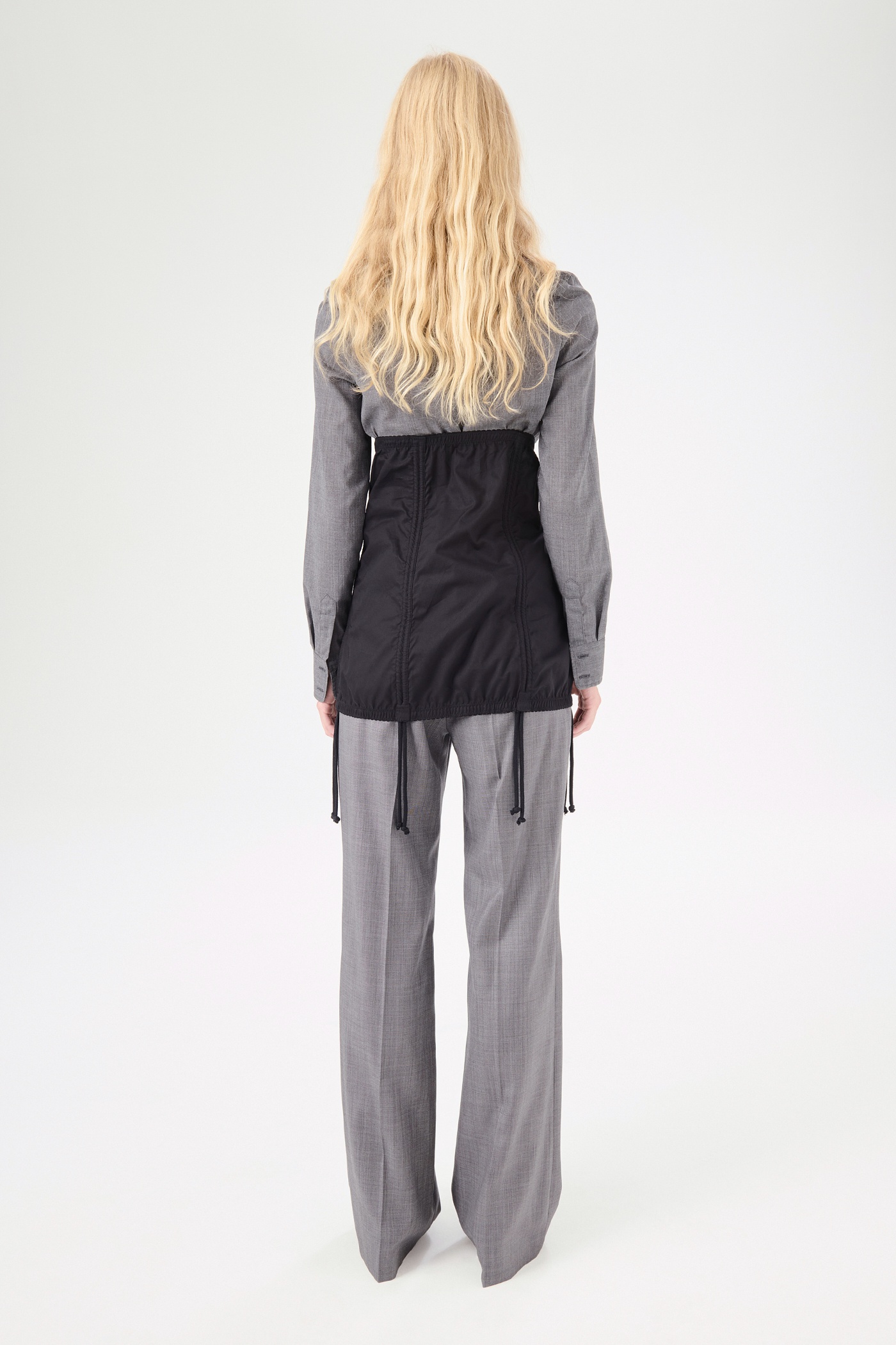 Object Corset Black Refined Oxford - 5