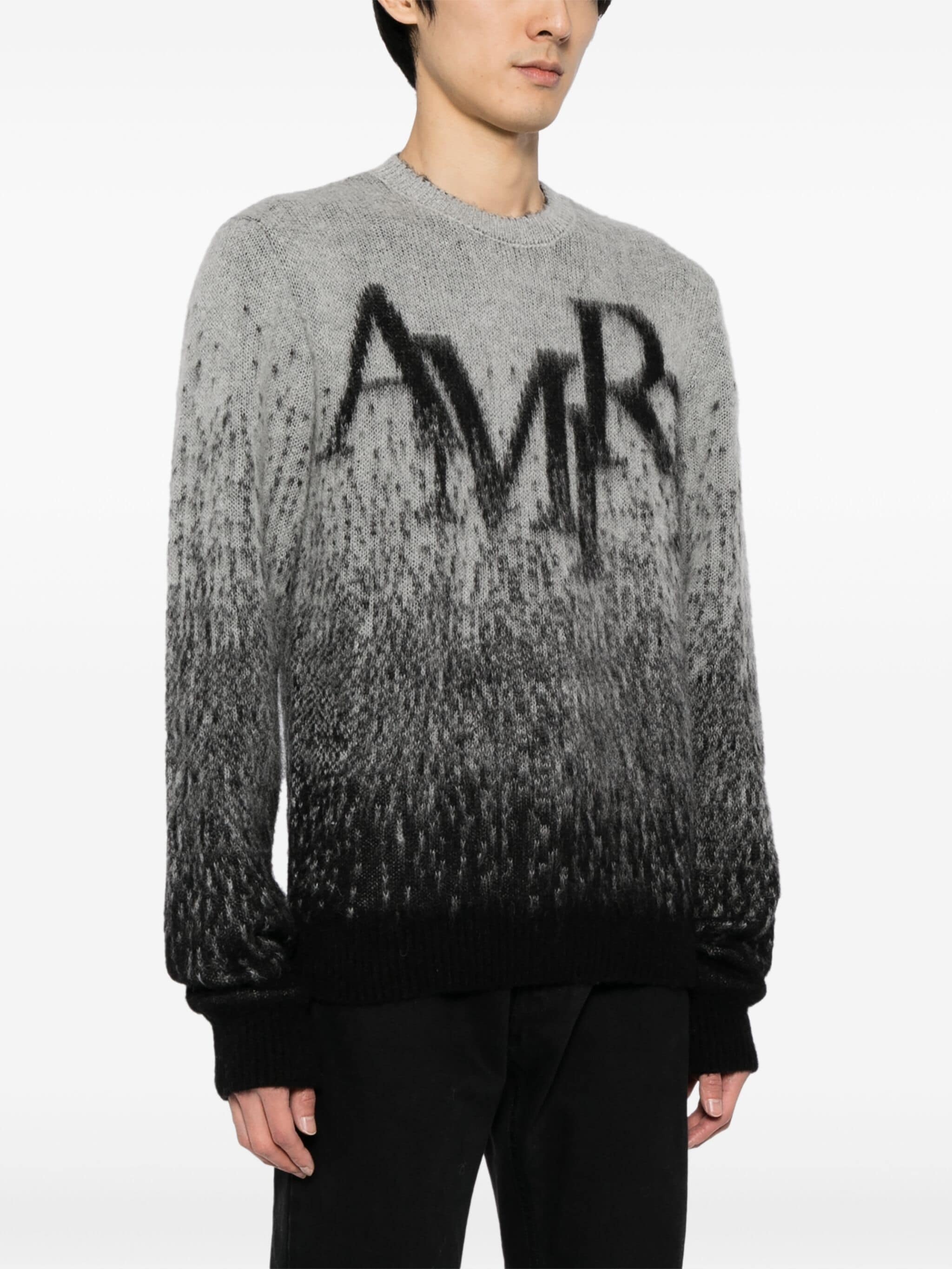 AMIRI Men Staggered Gradient Crewneck - 1