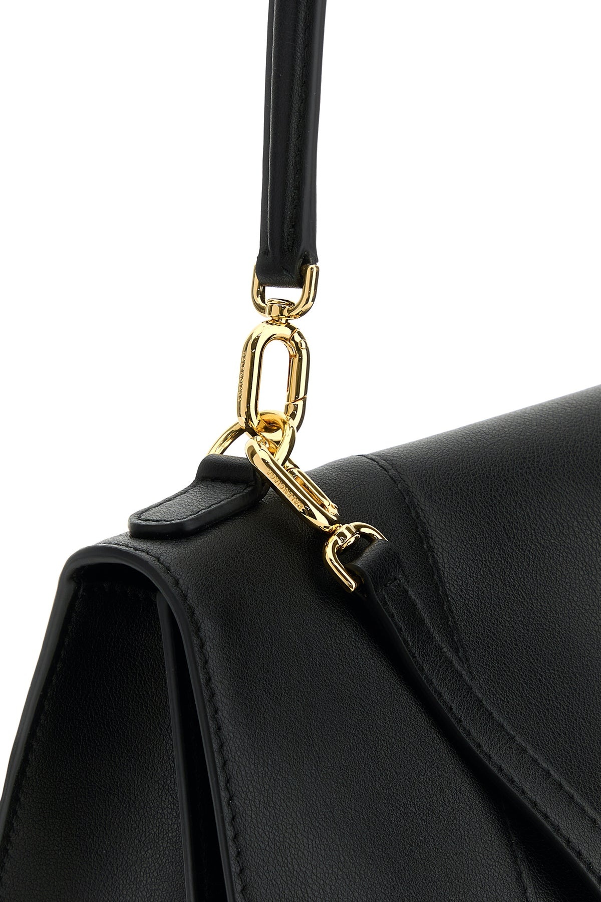Black leather Hourglass shoulder bag - 4