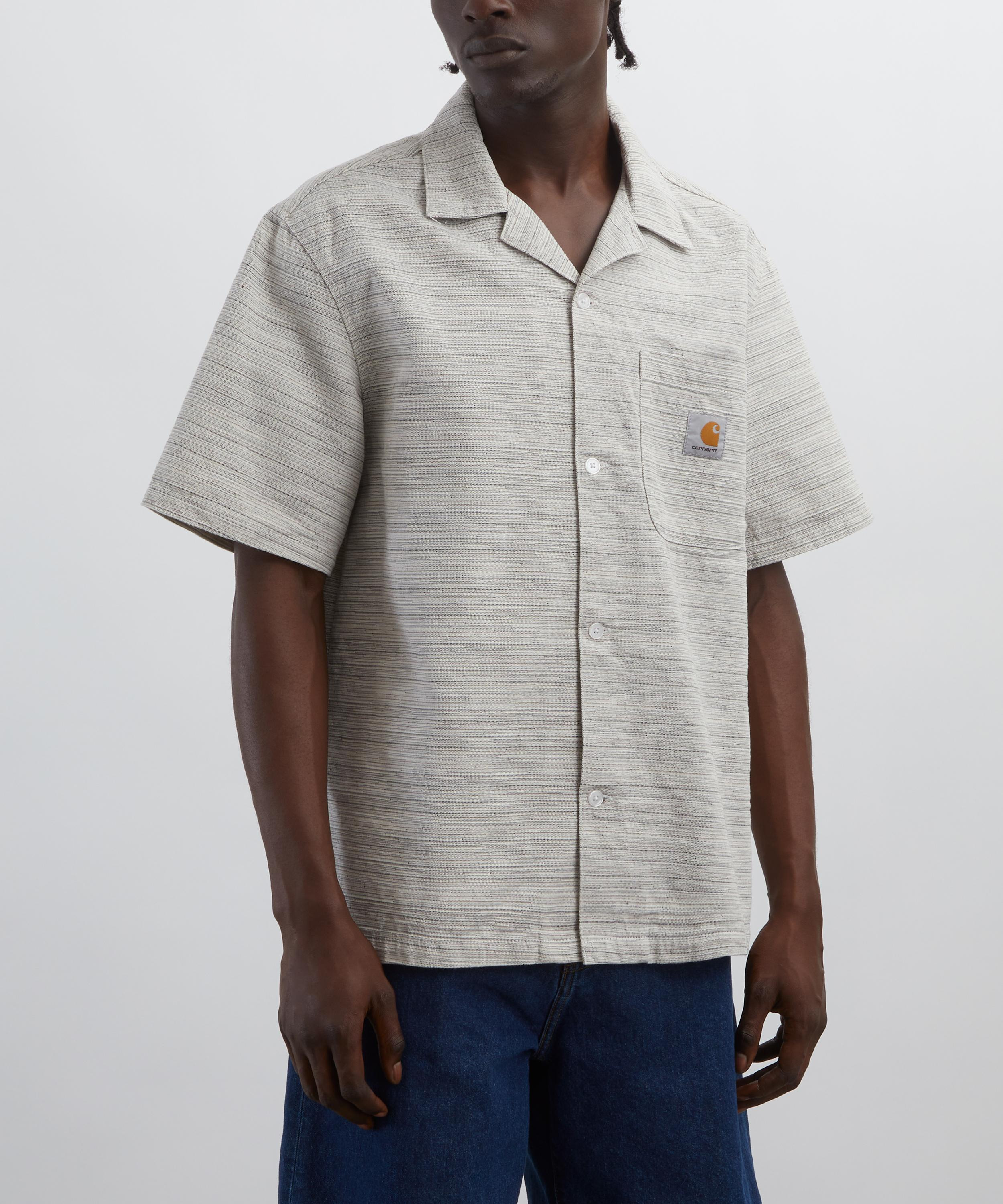 Short-Sleeve Jacquard Stripe Gellar Shirt - 3