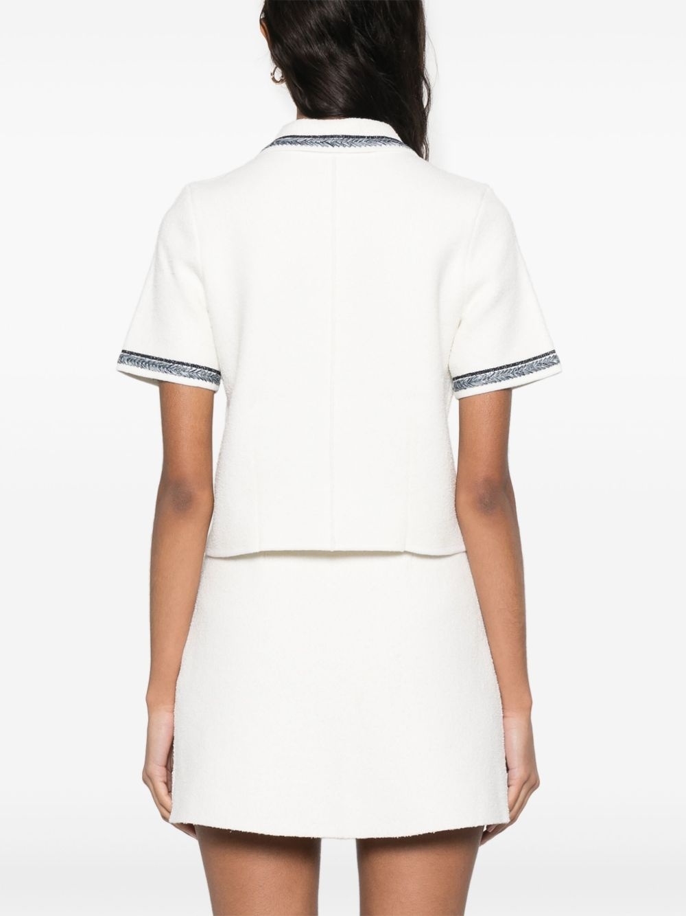 stripe-trim top - 4