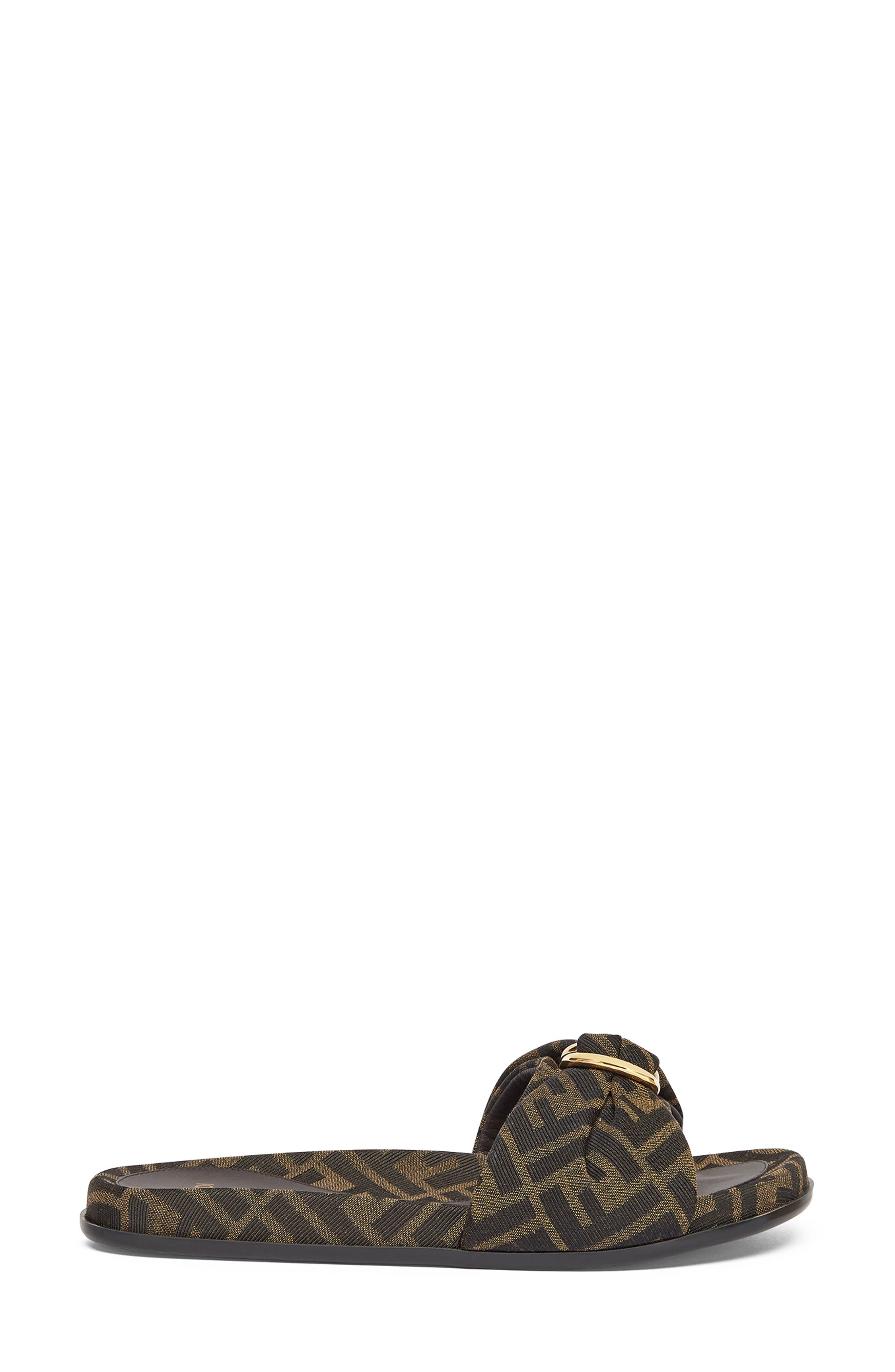 Fendi Feel Knotted Slide Sandal in Tobacco at Nordstrom - 2
