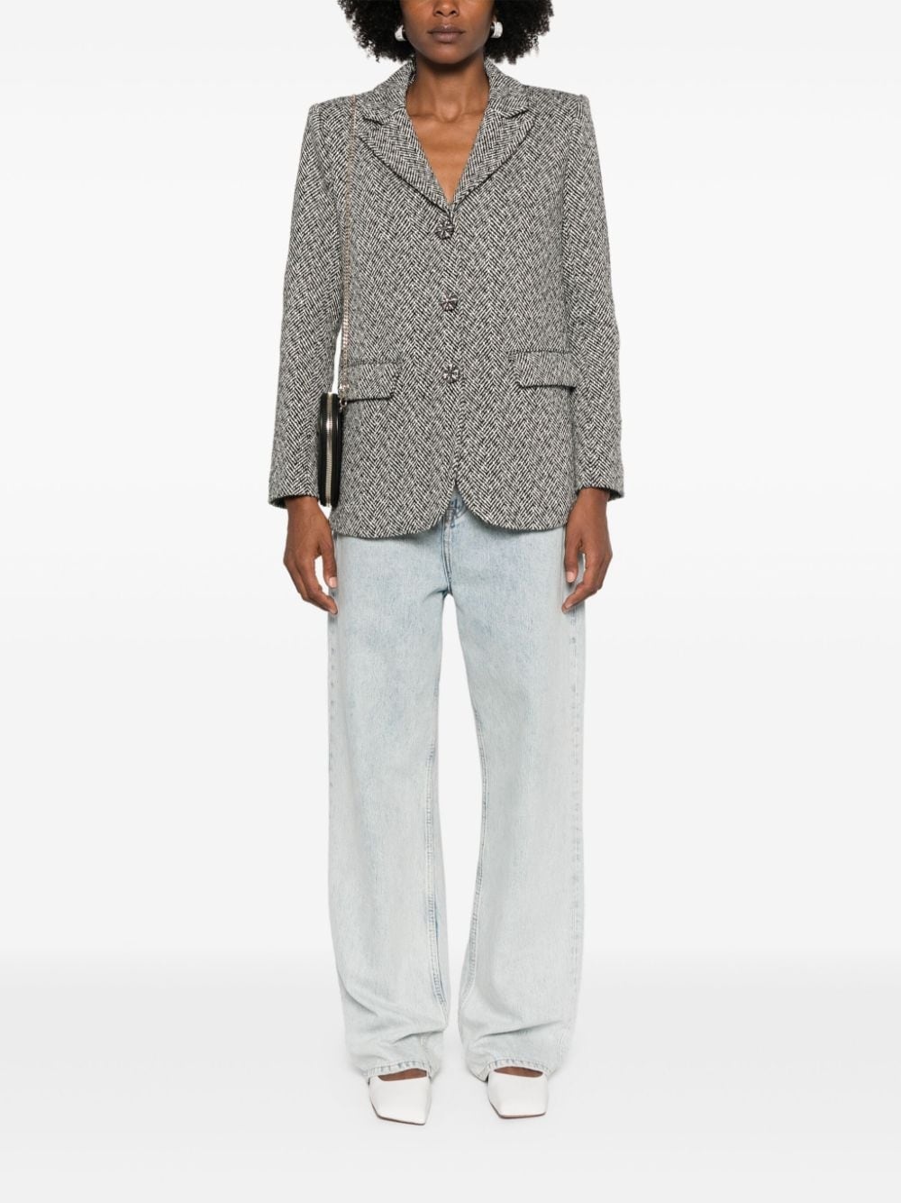 herringbone blazer - 2