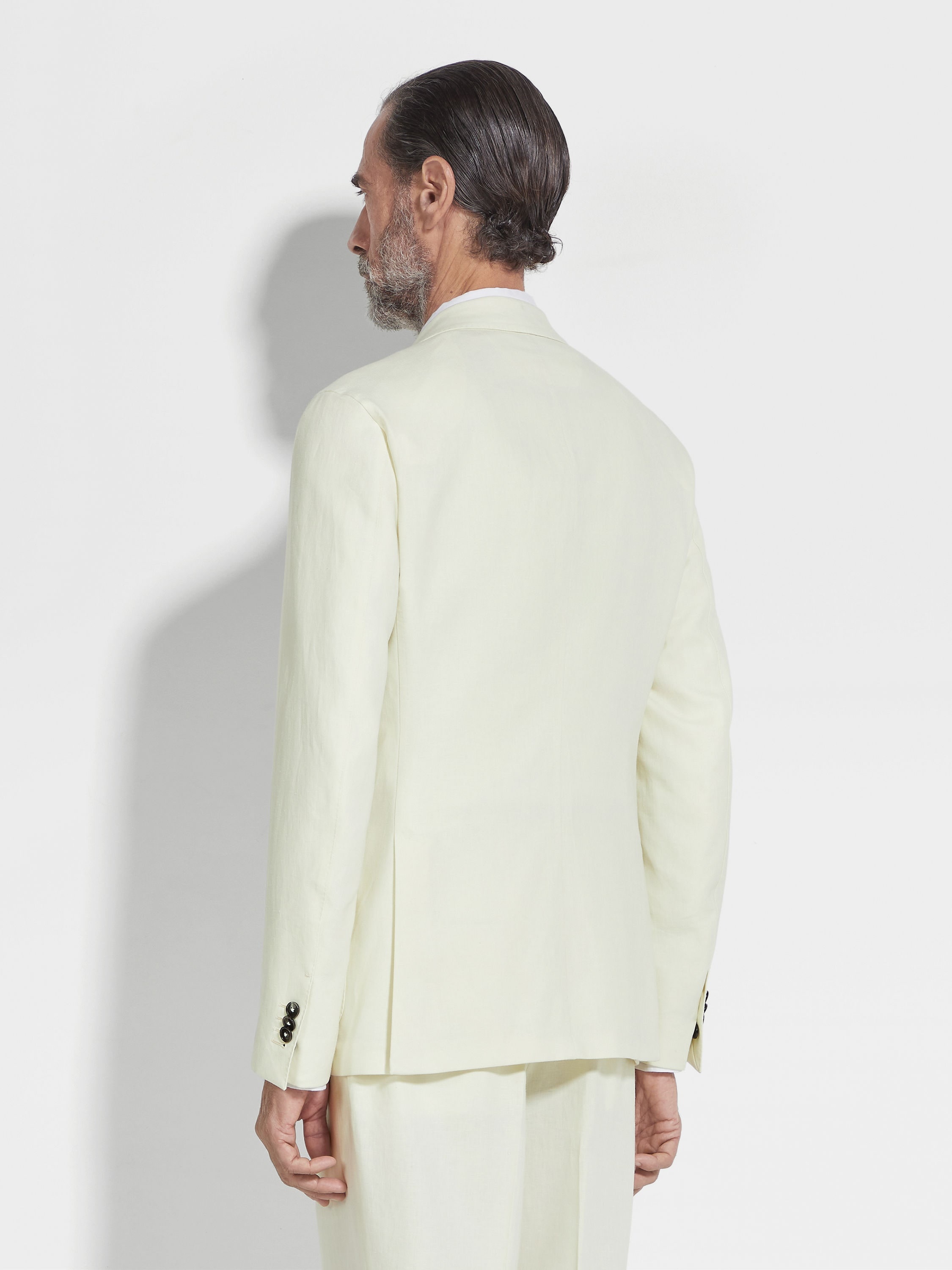 LIGHT YELLOW OASI LINO SHIRT JACKET - 5