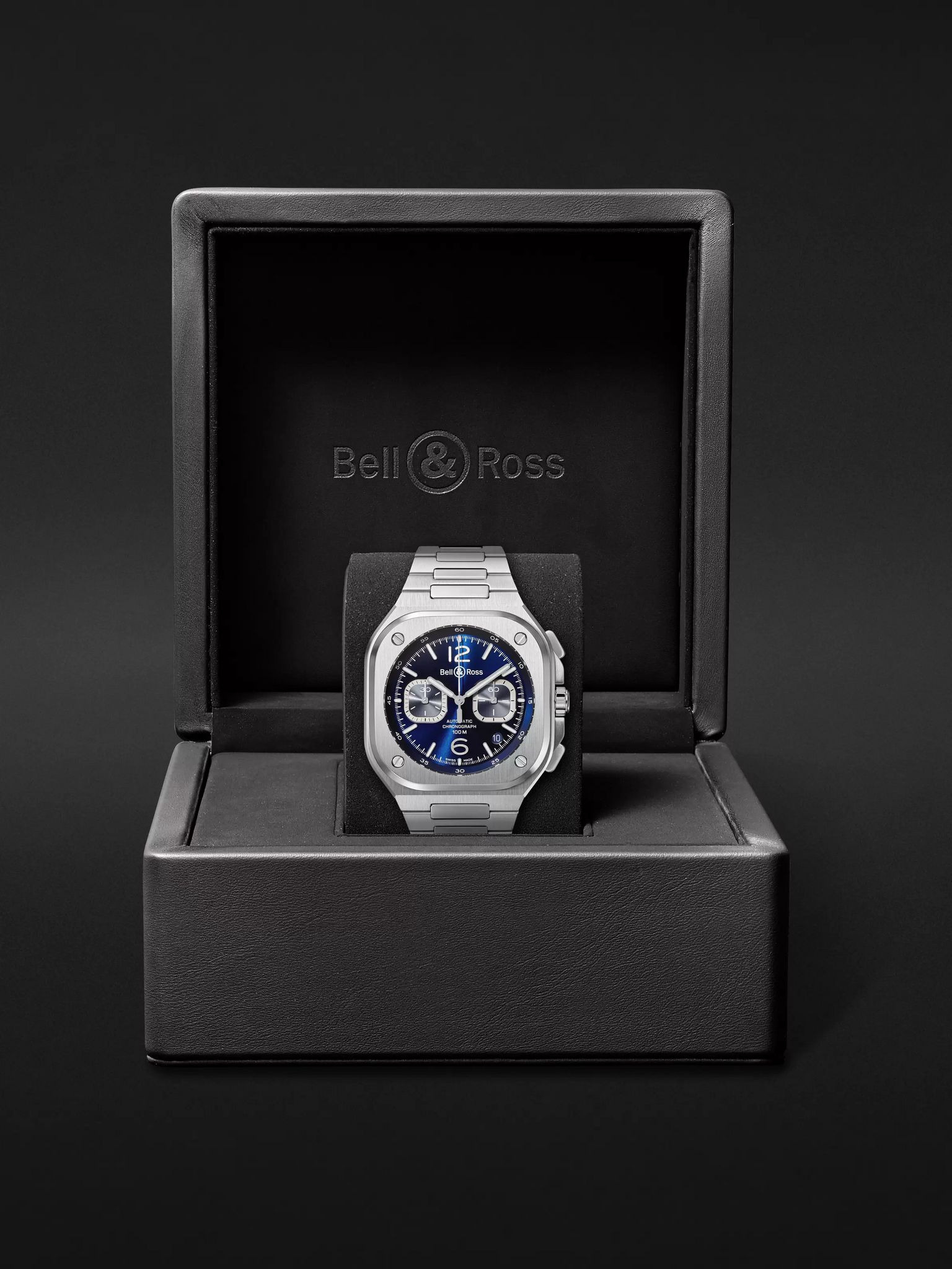 BR 05 Automatic Chronograph 42mm Stainless Steel Watch, Ref. No. BR05C-BU-ST/SST Blue - 8