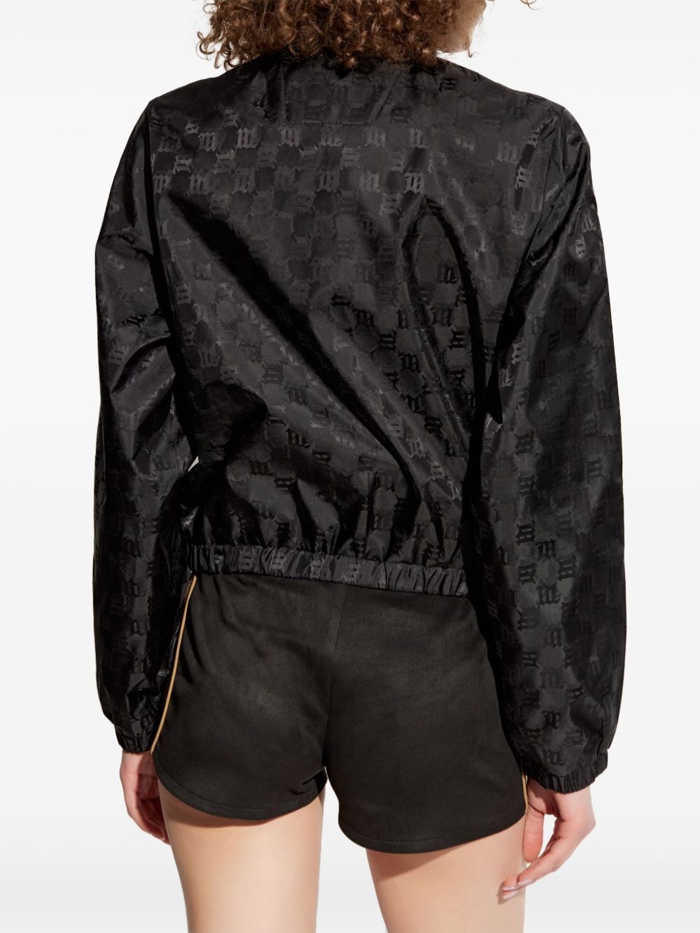 monogram-print jacket - 4