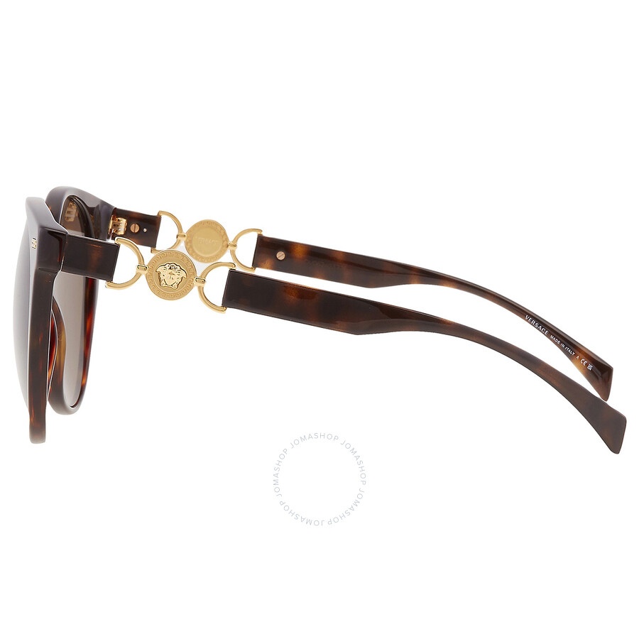 Versace Brown Oval Ladies Sunglasses VE4442 108/3 55 - 5