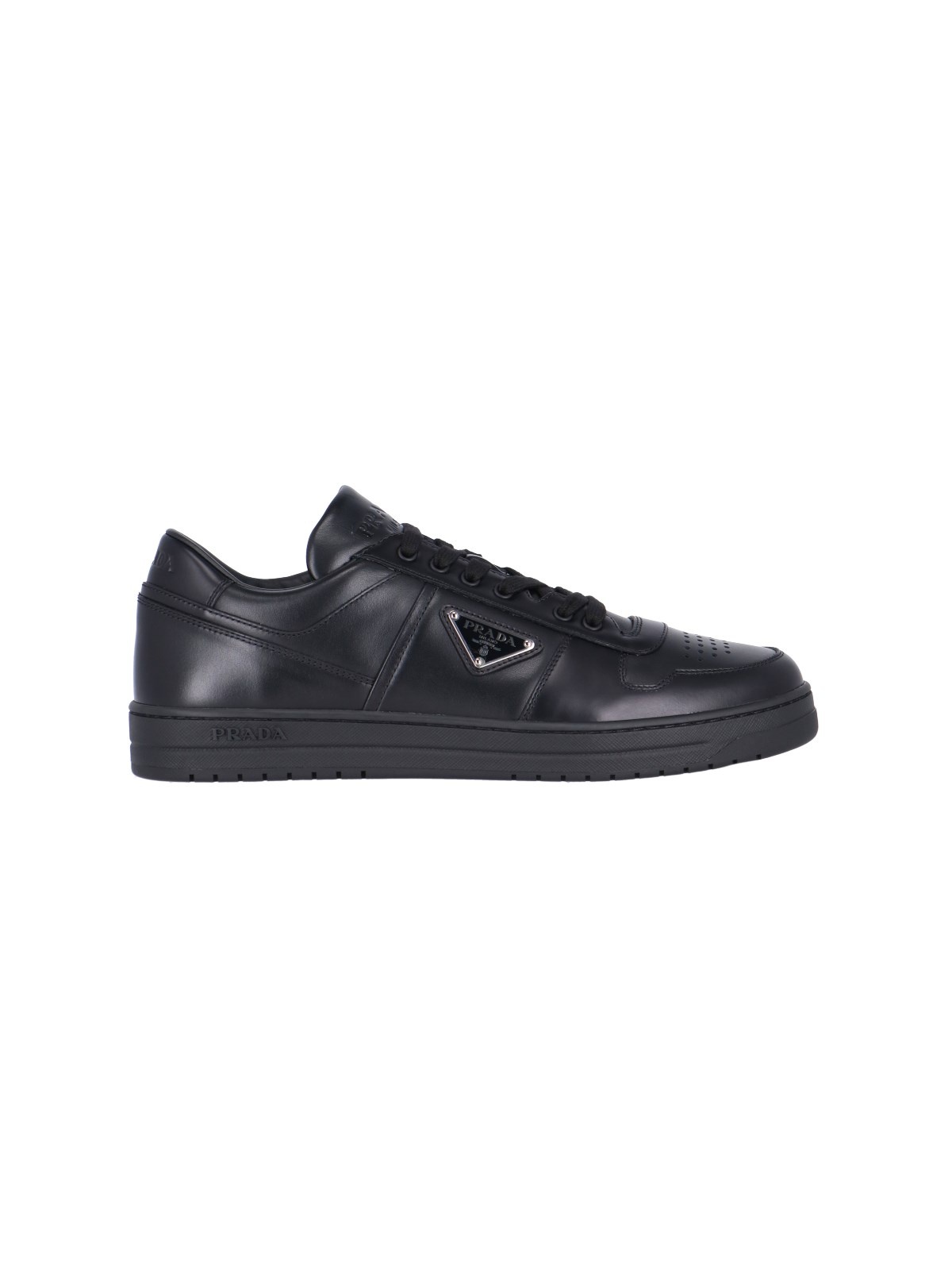 【現代的な】PRADA デラヴェ加工スエード スニーカー Downtown Ecru Downtown delavé suede sneakers | PRADA