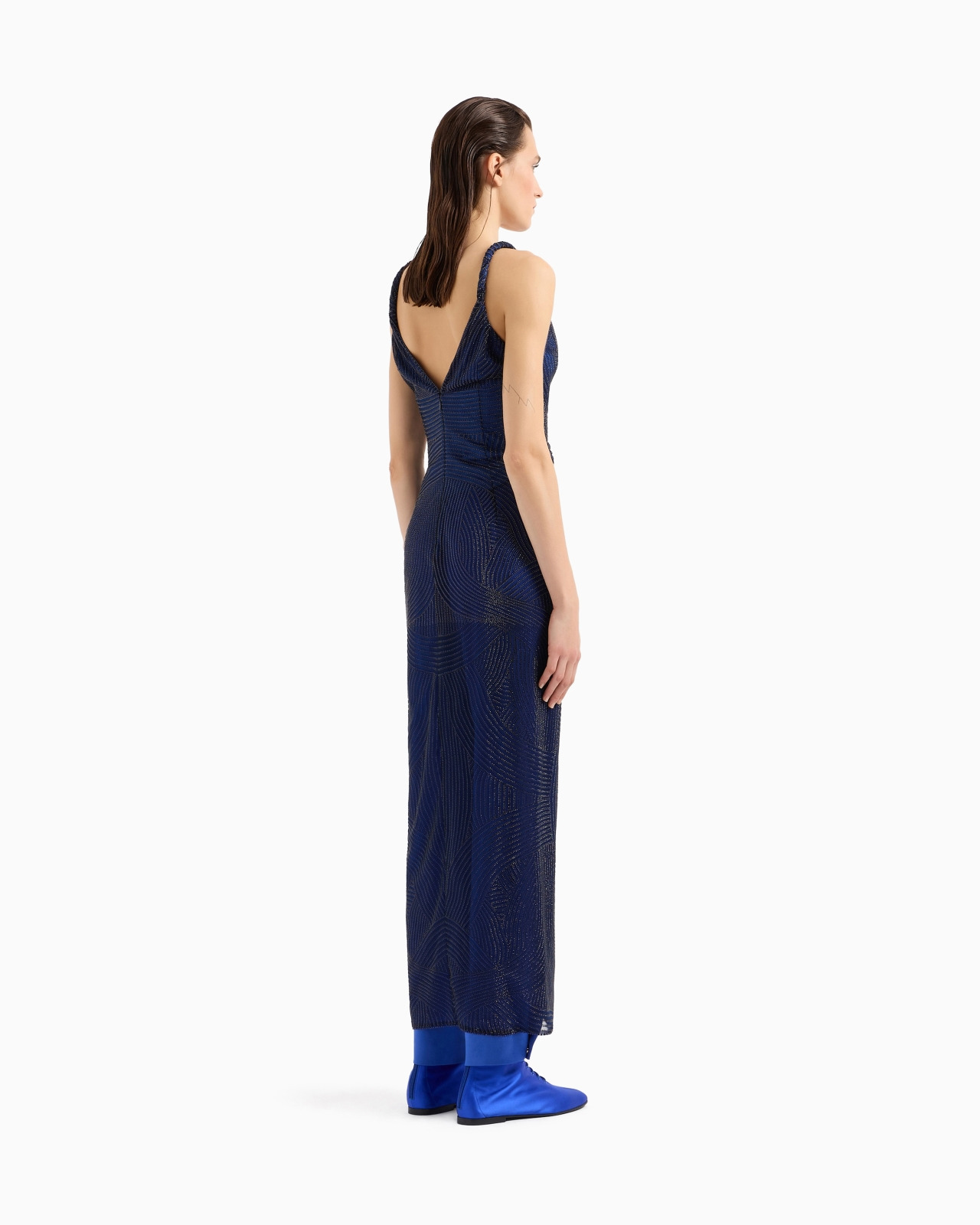 Embroidered long dress - 3