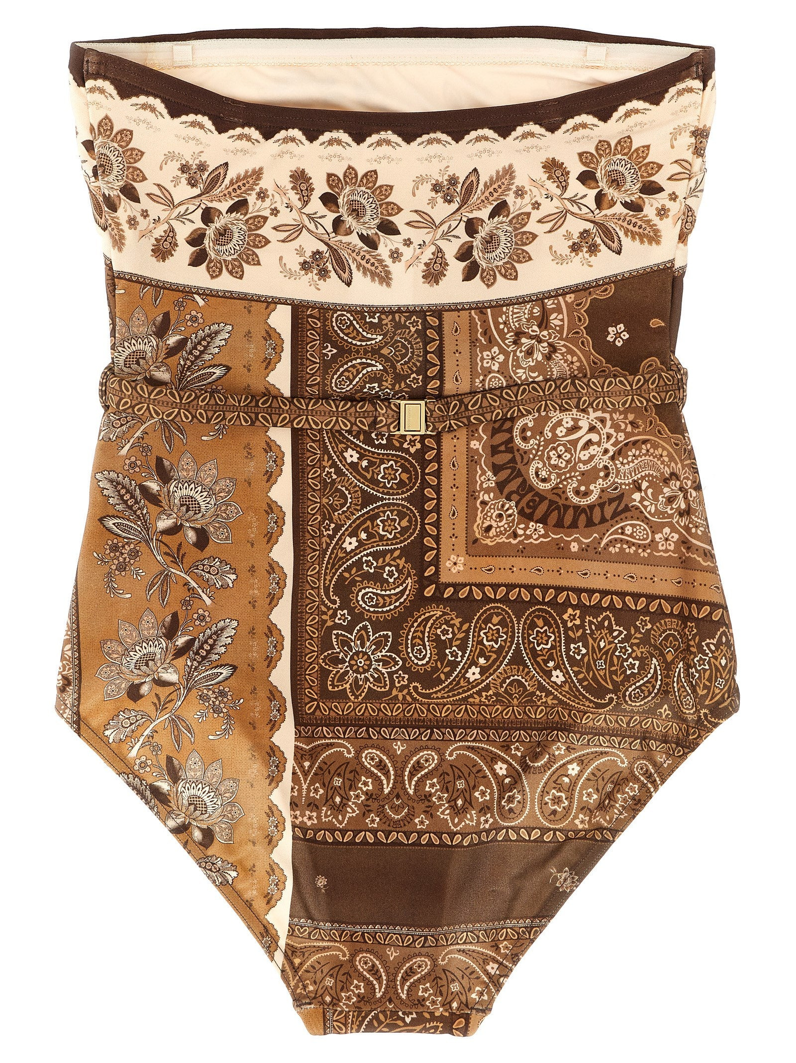 Lucky Bandeau Beachwear Brown - 2
