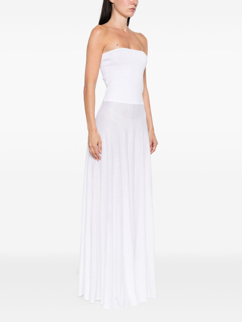 strapless maxi dress - 3