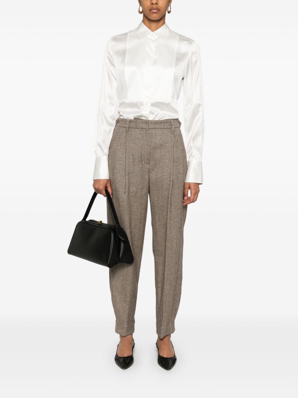 herringbone trousers - 2