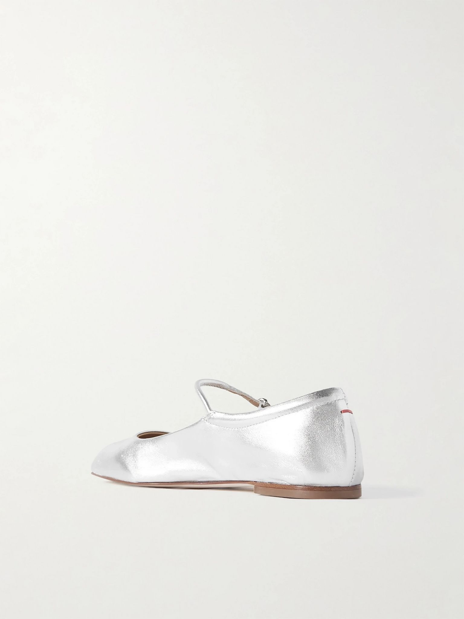 Uma leather Mary Jane flats Silver - 3
