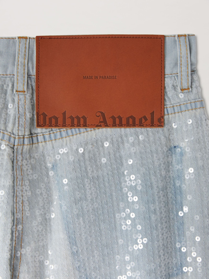 Sequins Destroyed Loose Denim 3