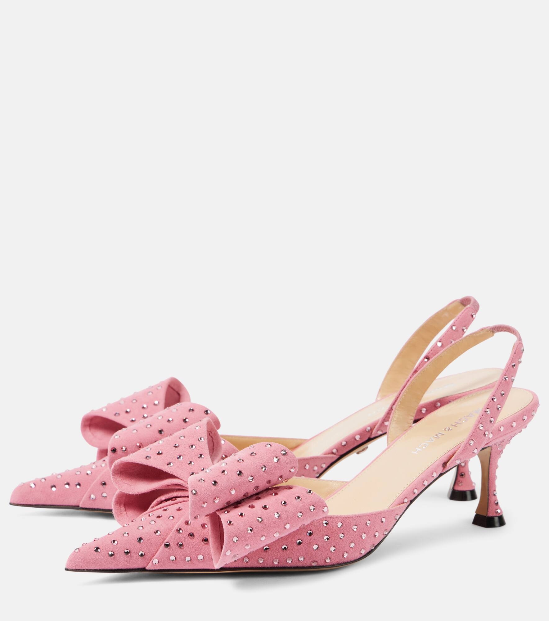 Le Cadeau suede slingback pumps - 4