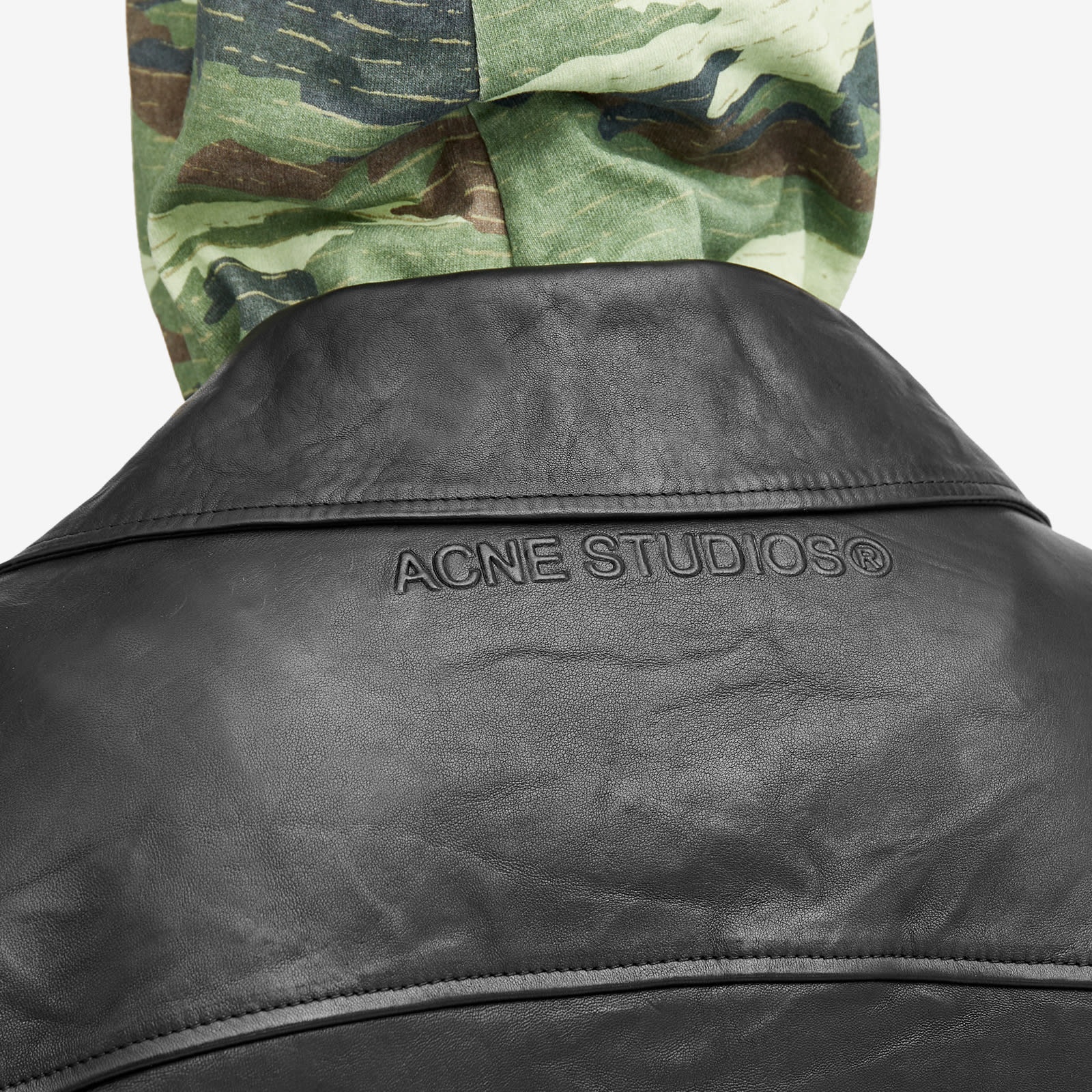 Acne Studios Liker Distressed Nappa Leather Jacket - 5