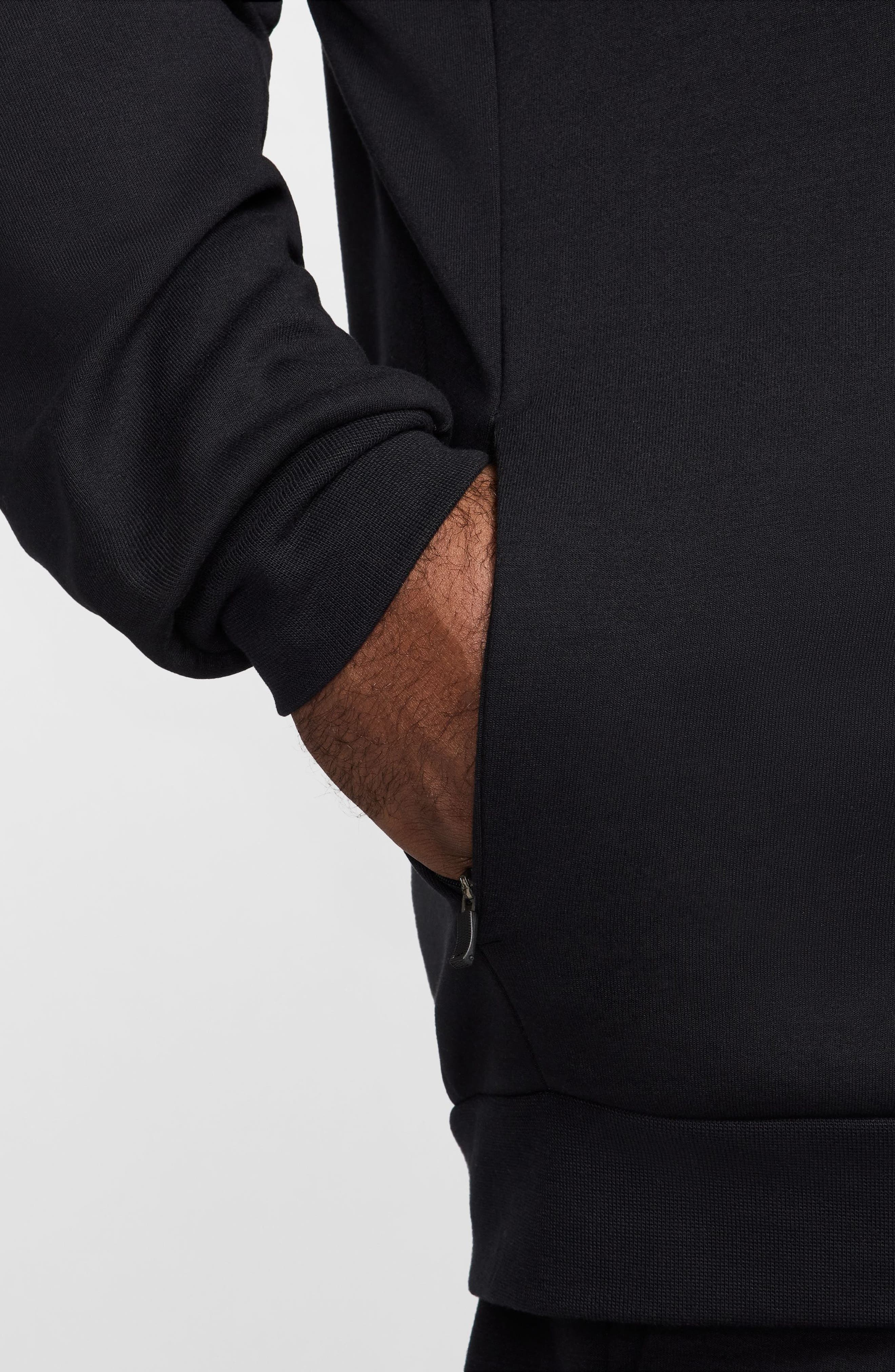 Nike Primary Dri-FIT Hoodie in Black/Black at Nordstrom - 6