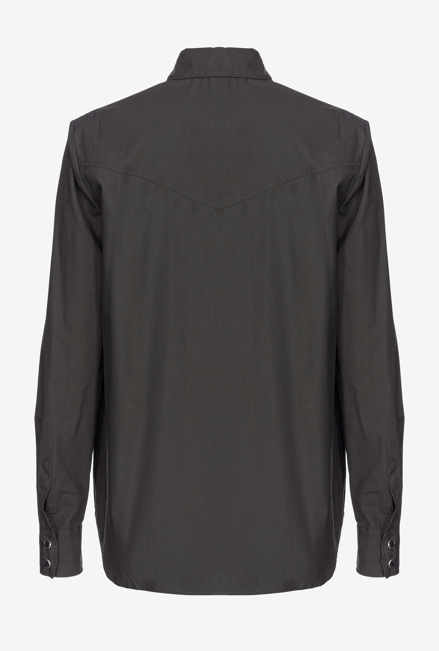POPLIN SHIRT WITH POINTED YOKE - 6