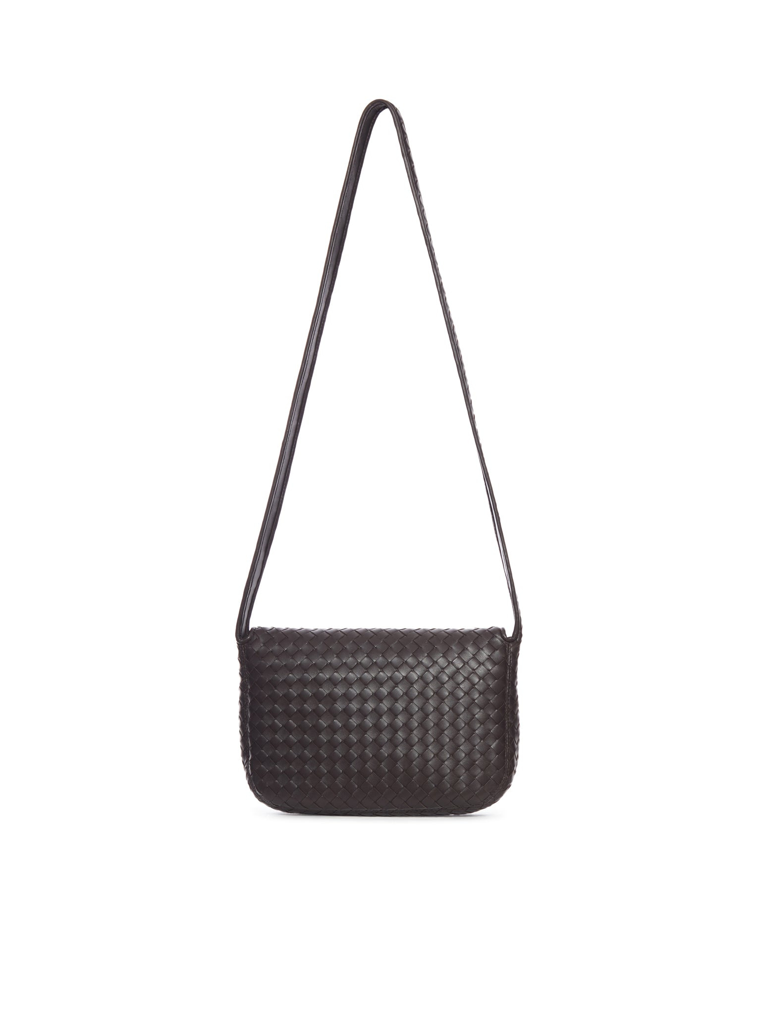 WOVEN LAMBSKIN MESSENGER BAG - 3