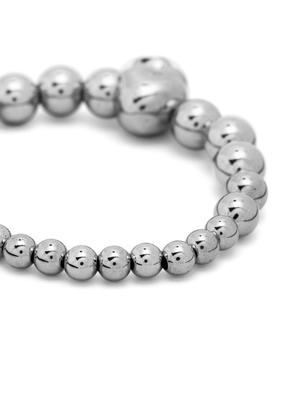 skull-charm beaded bracelet - 3