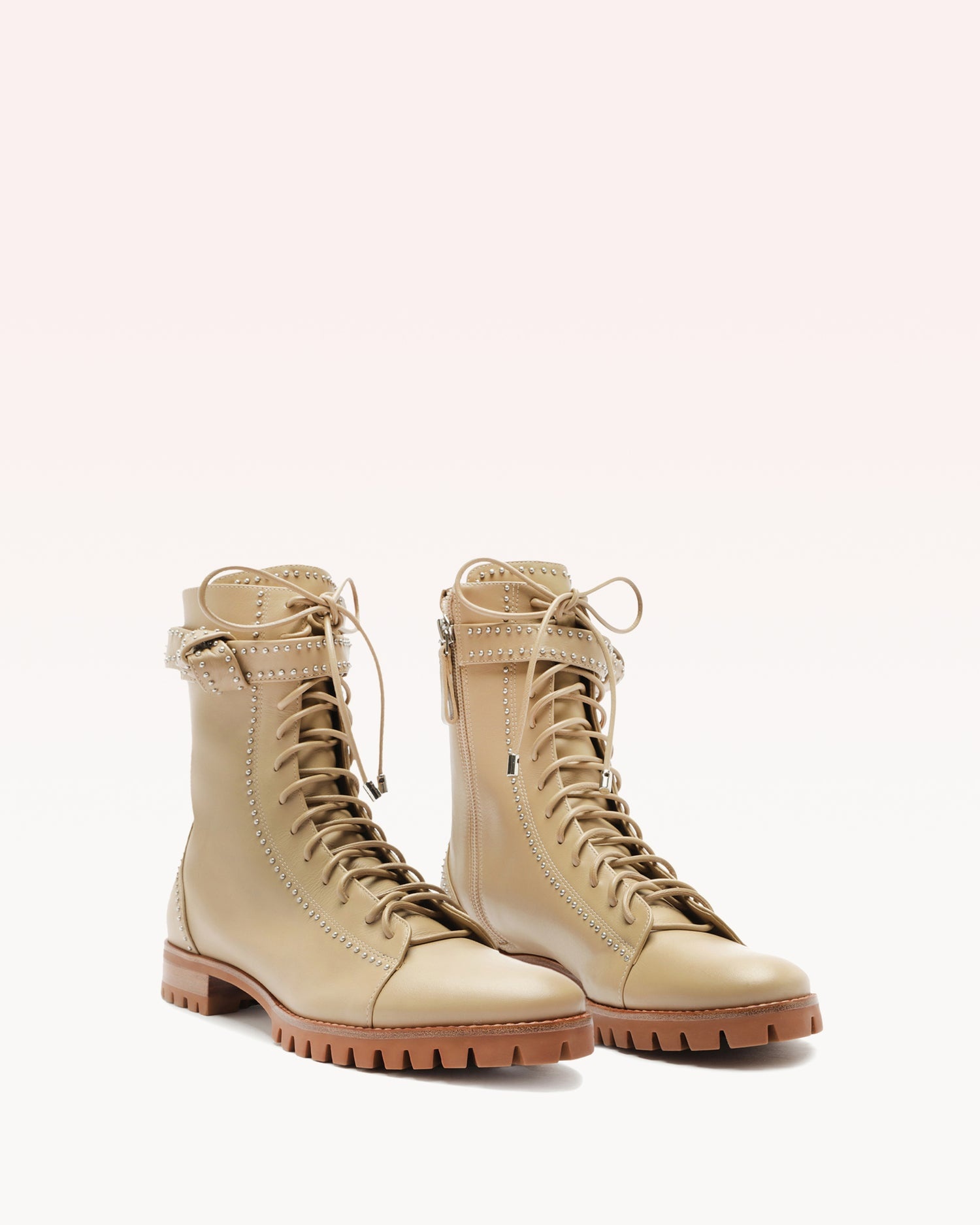 EVELYN STUDS BOOTIE SEMOLINA - 2