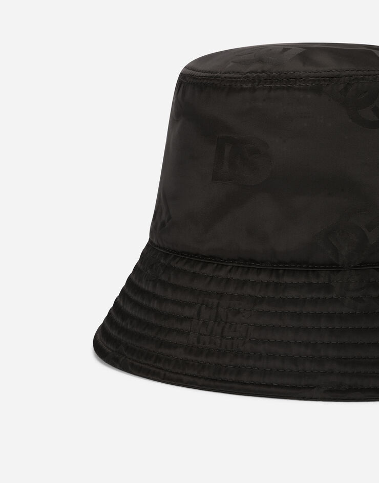 Satin jacquard bucket hat with DG Monogram detail - 3