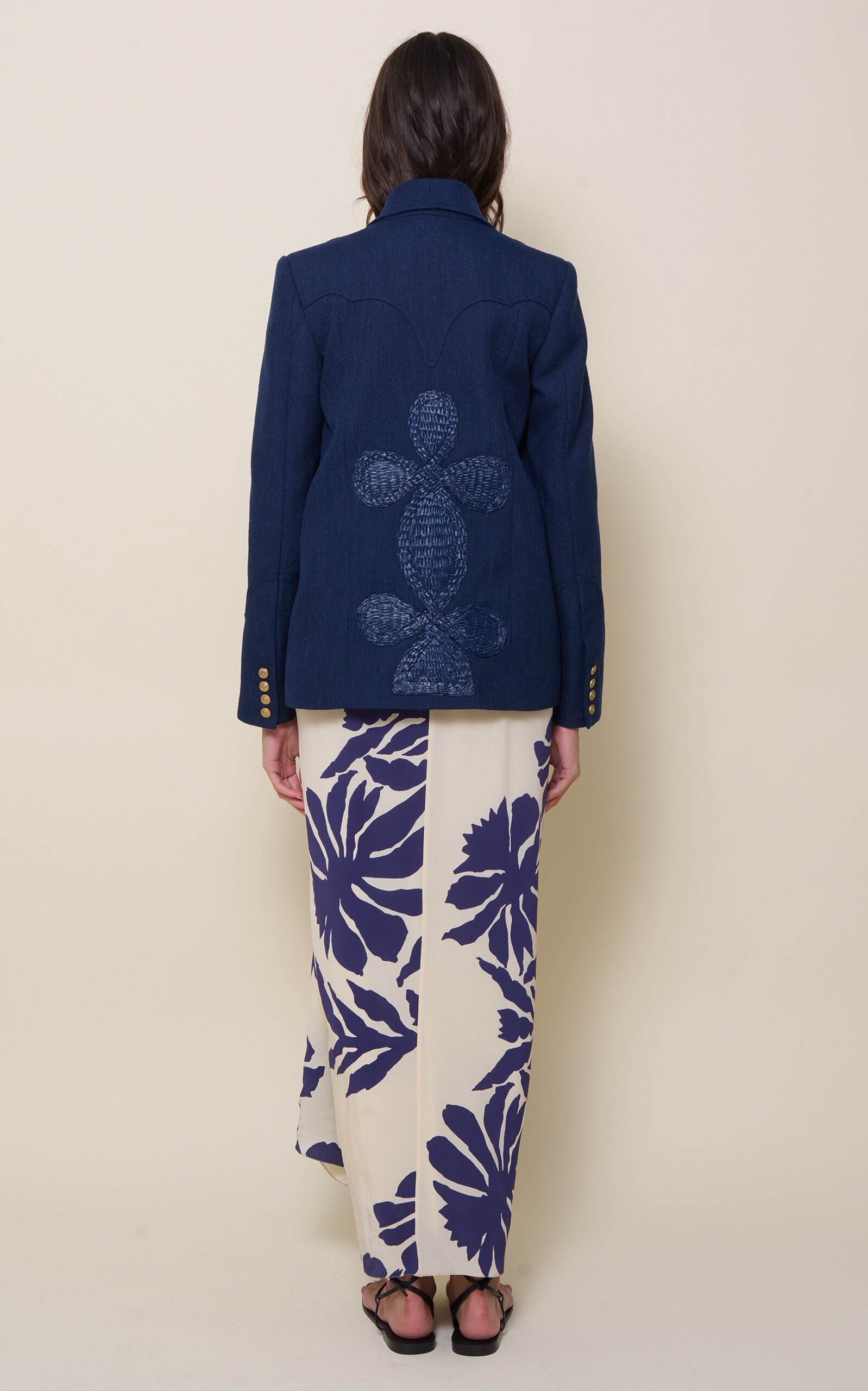 Vision Quest Linen Jacket navy - 3